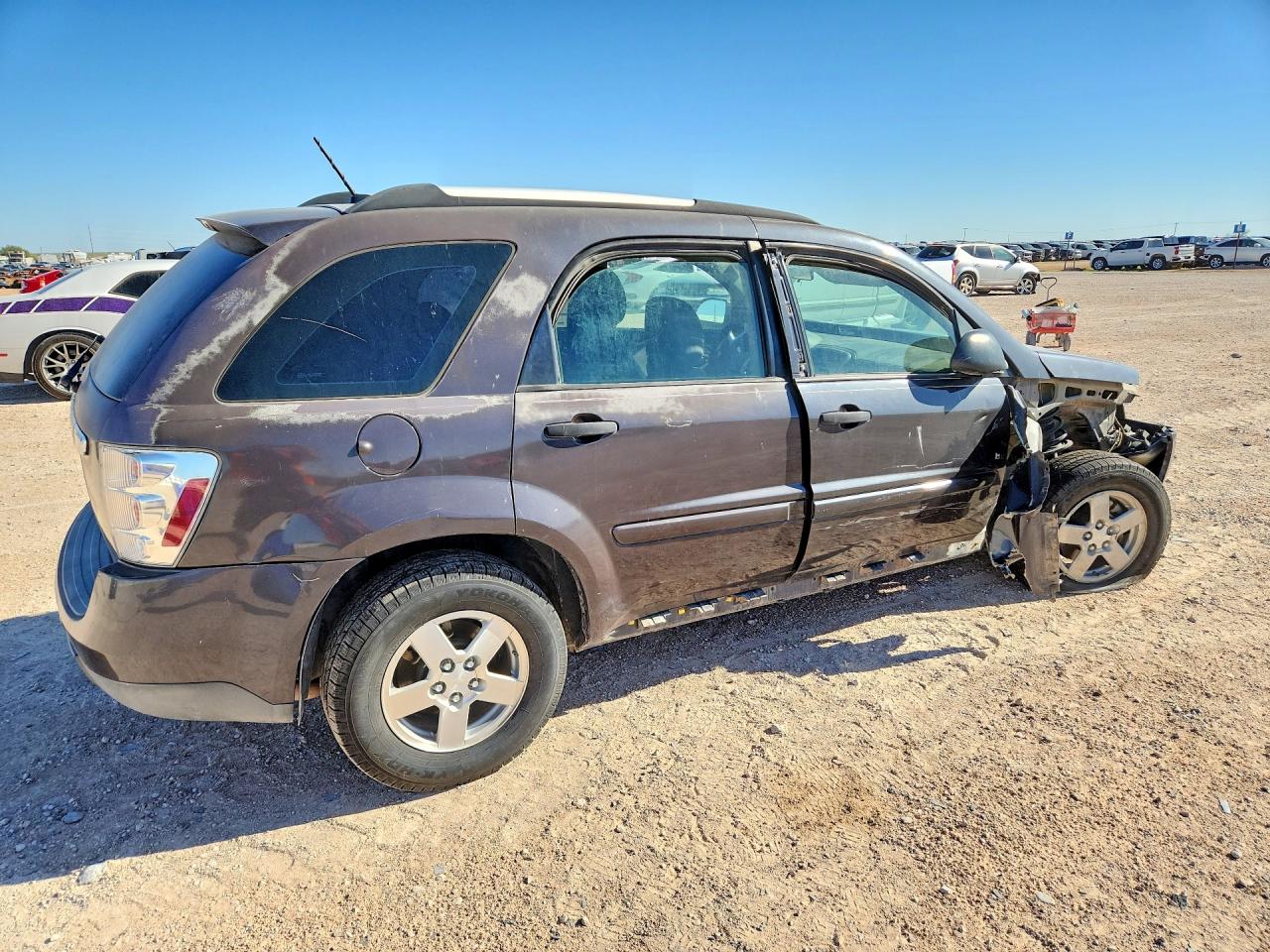 2007 Chevrolet Equinox Ls Gray vin: 2CNDL13F776027031