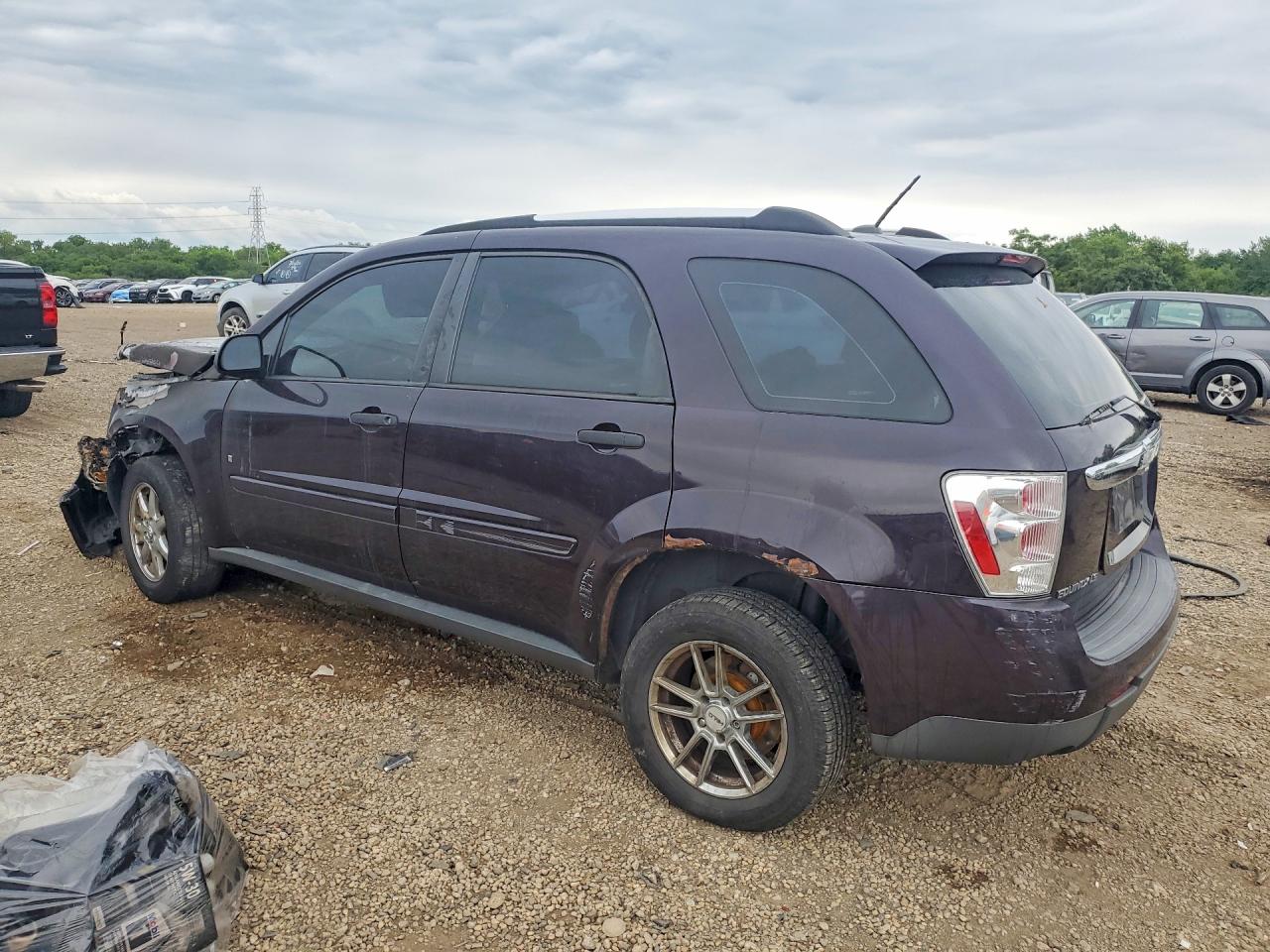 2007 Chevrolet Equinox Ls Purple vin: 2CNDL13F776037090