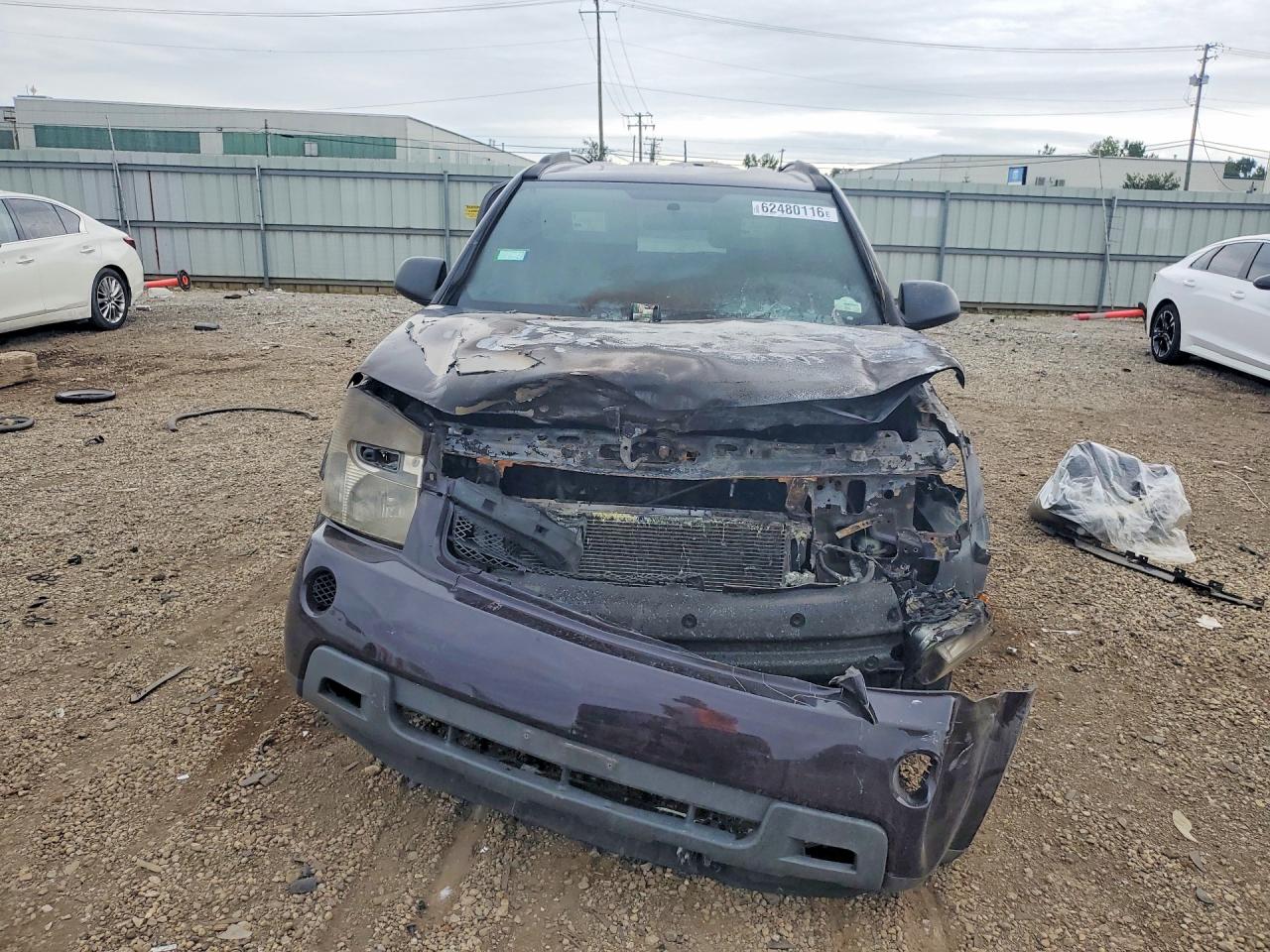 2007 Chevrolet Equinox Ls Purple vin: 2CNDL13F776037090