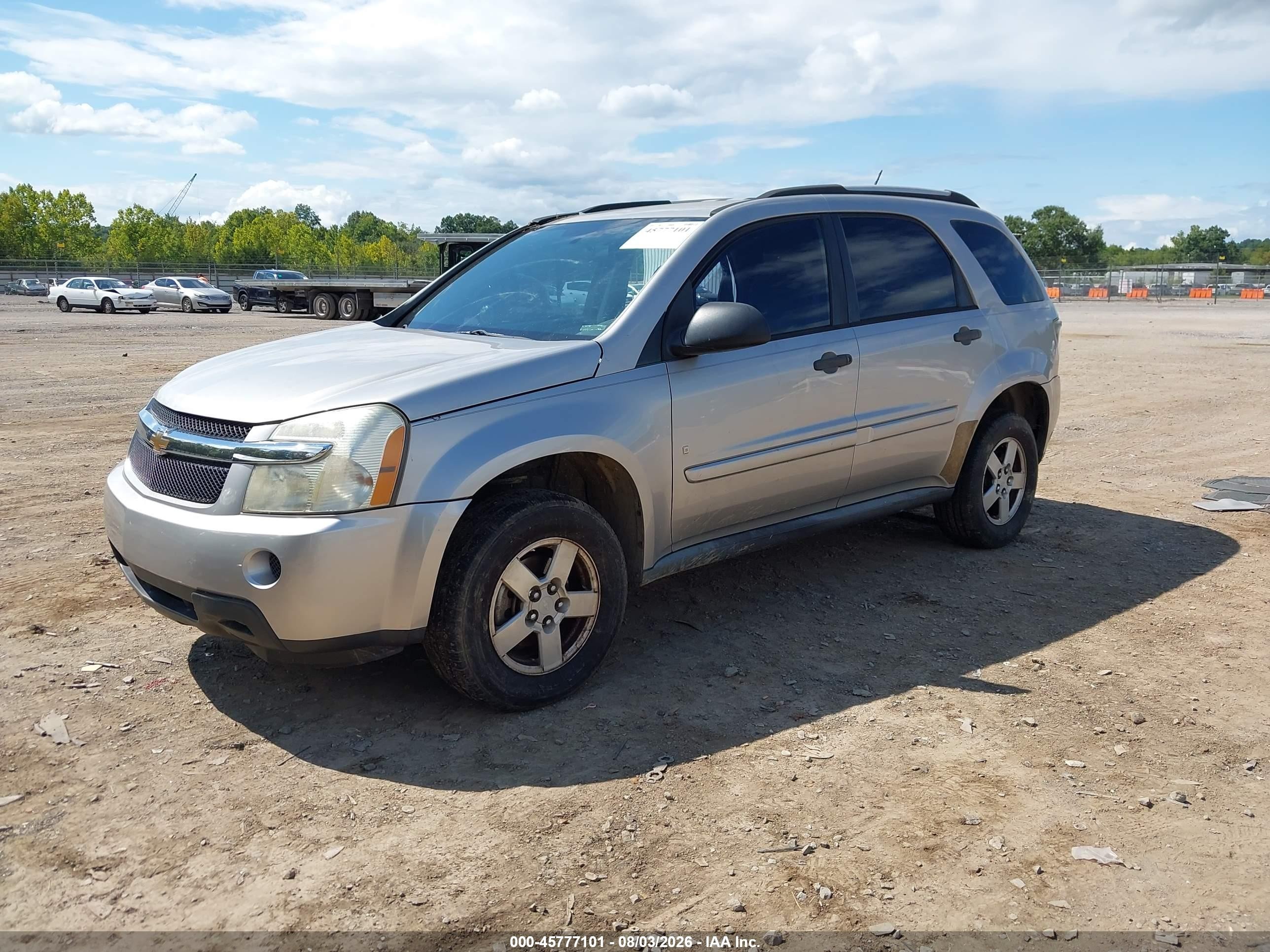 2007 Chevrolet Equinox Ls Silver vin: 2CNDL13F776104626