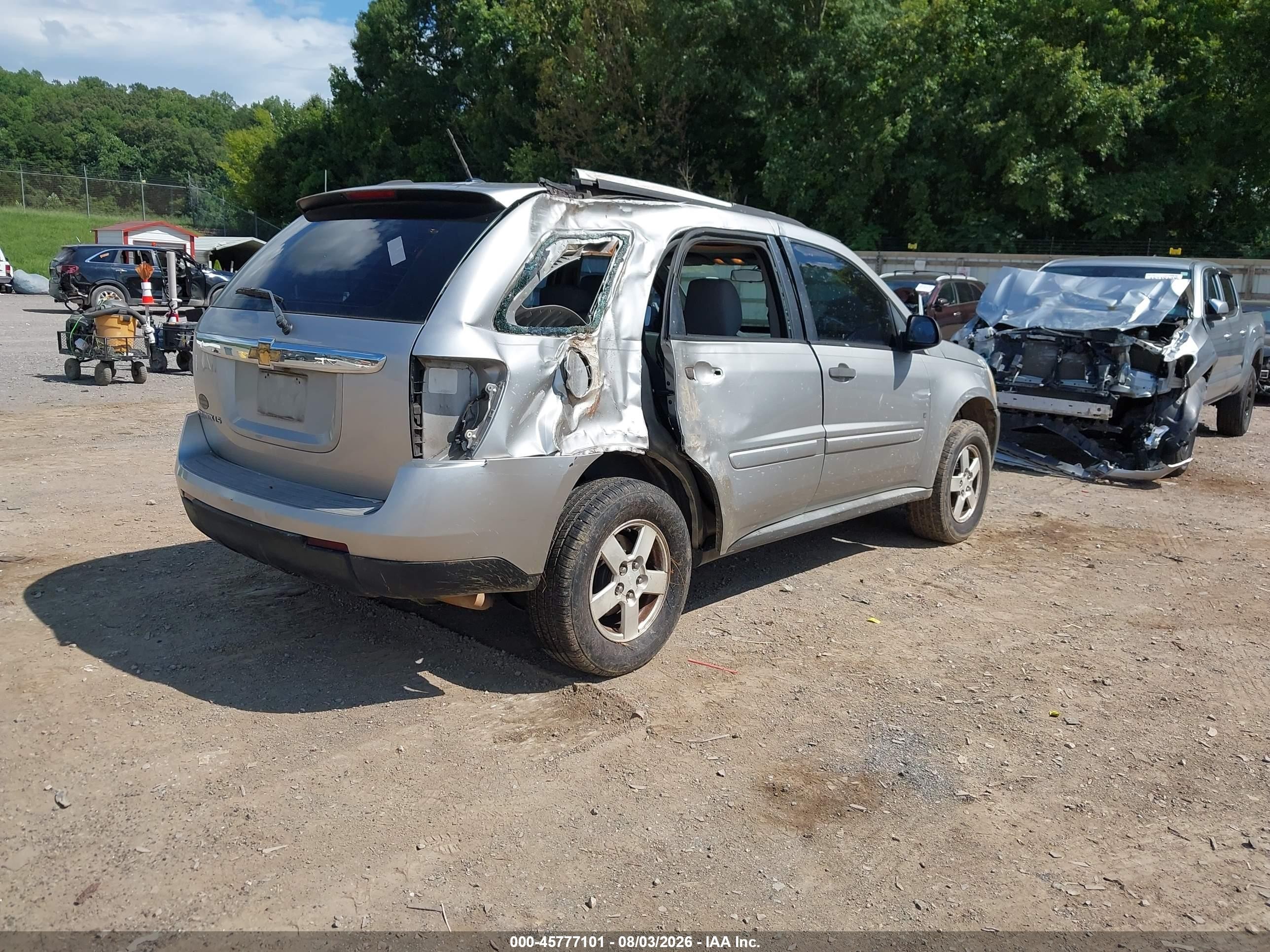 2007 Chevrolet Equinox Ls Silver vin: 2CNDL13F776104626