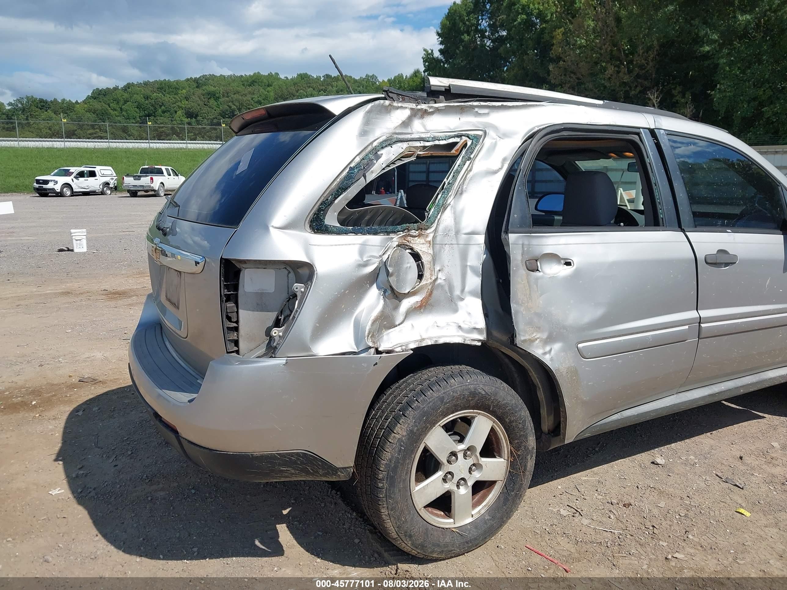 2007 Chevrolet Equinox Ls Silver vin: 2CNDL13F776104626
