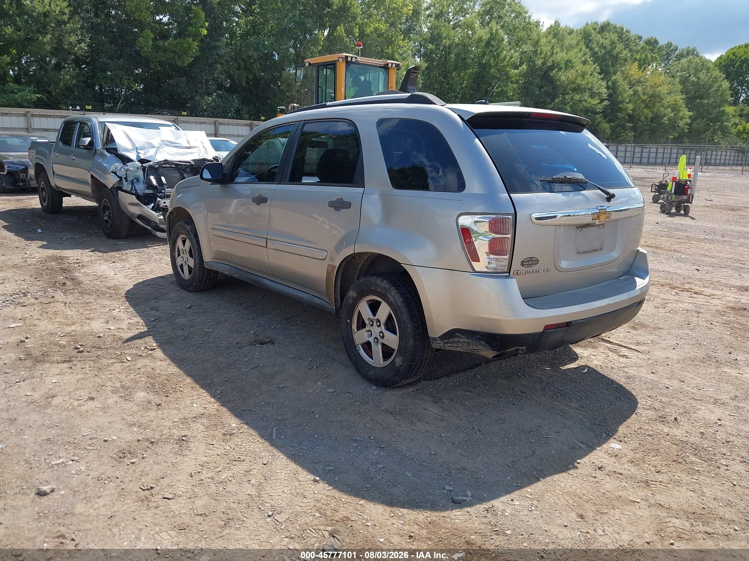 2007 Chevrolet Equinox Ls Silver vin: 2CNDL13F776104626