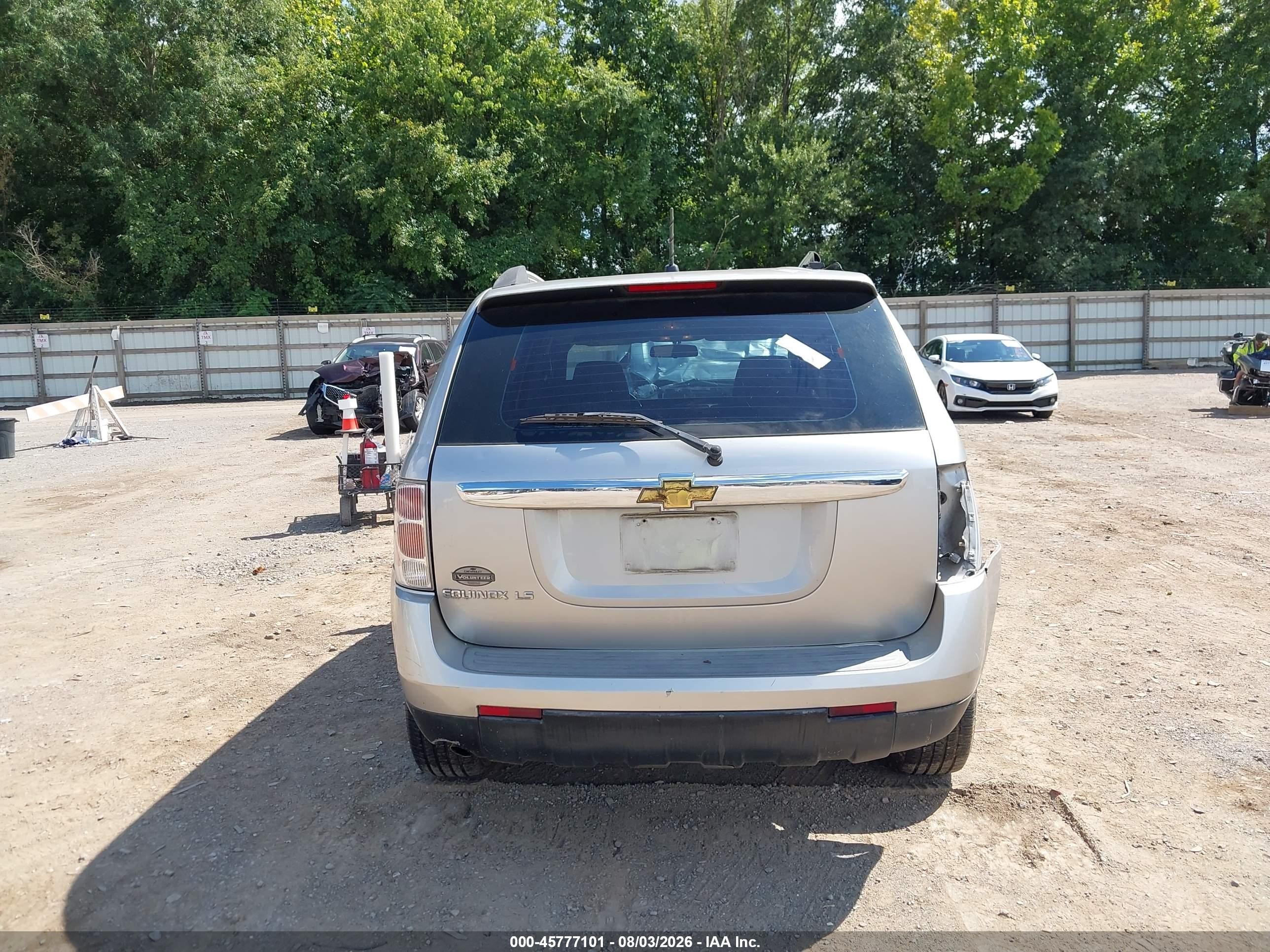 2007 Chevrolet Equinox Ls Silver vin: 2CNDL13F776104626