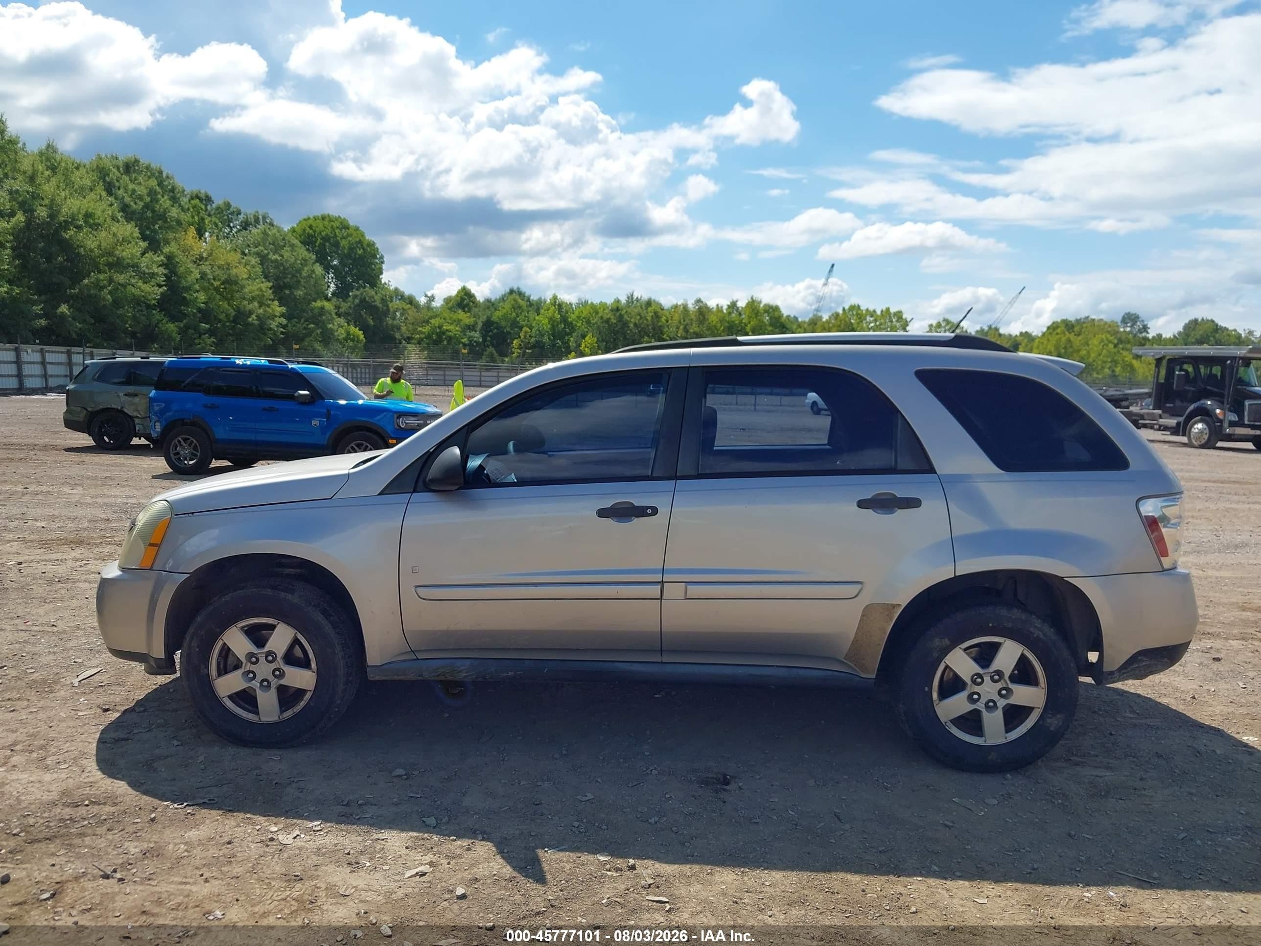 2007 Chevrolet Equinox Ls Silver vin: 2CNDL13F776104626