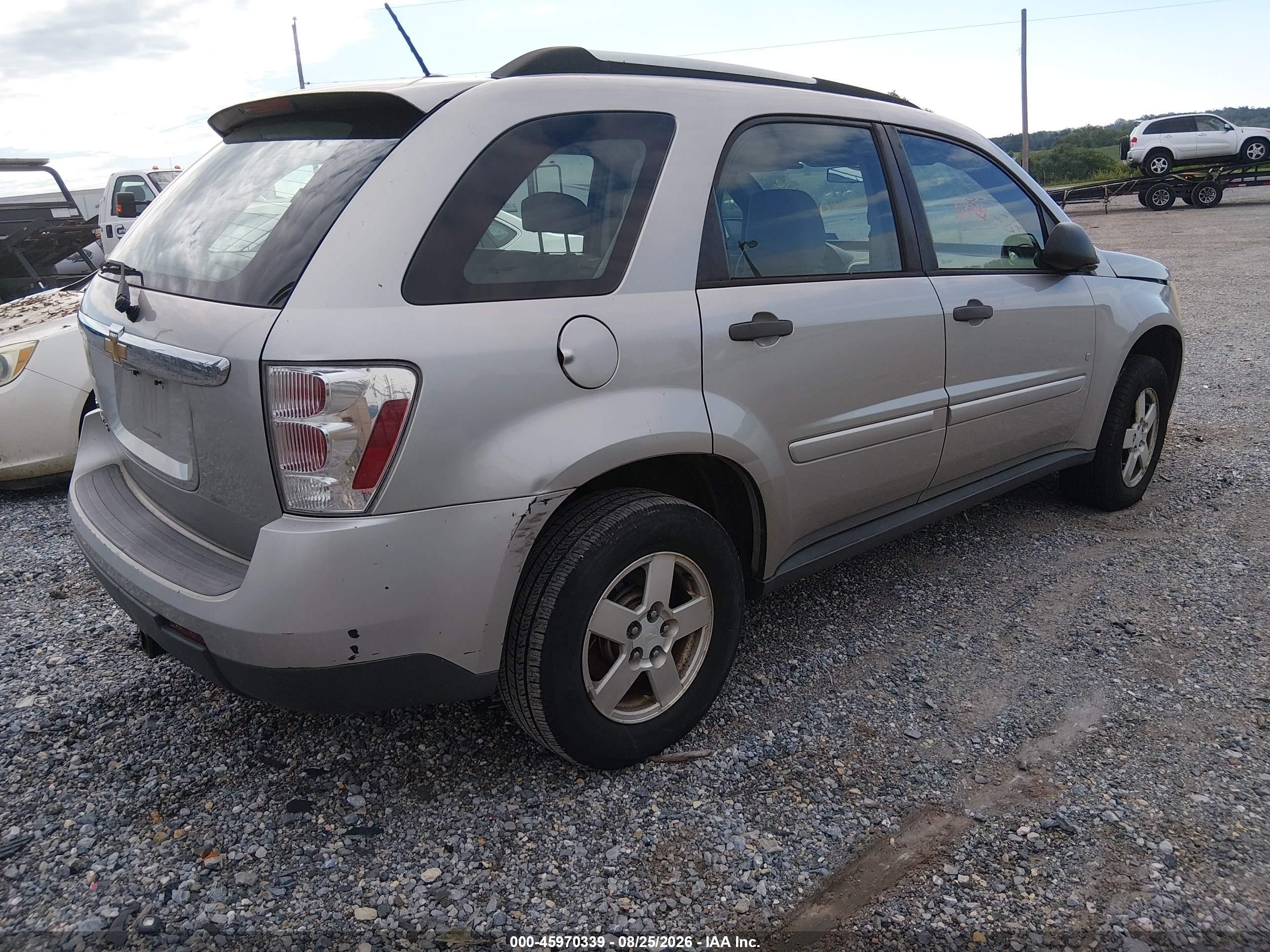 2007 Chevrolet Equinox Ls Silver vin: 2CNDL13F776236785