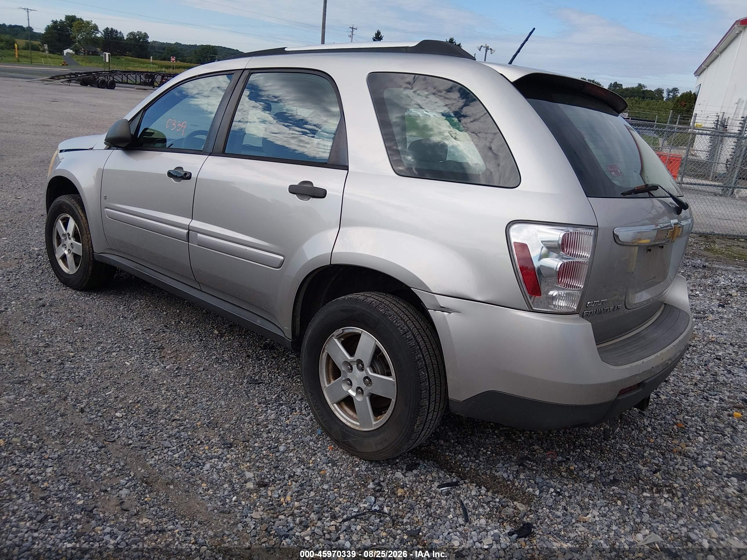 2007 Chevrolet Equinox Ls Silver vin: 2CNDL13F776236785