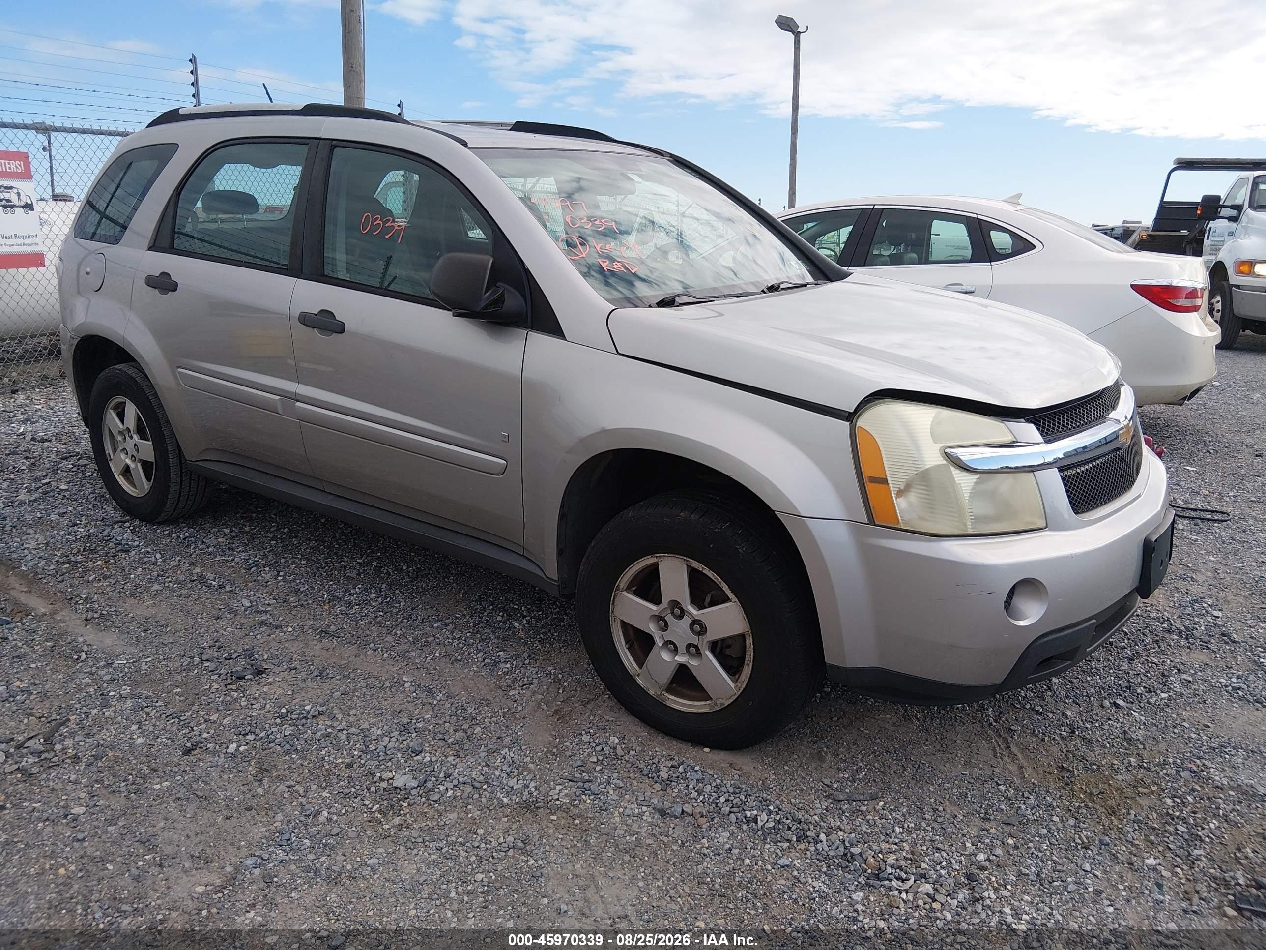 2007 Chevrolet Equinox Ls Silver vin: 2CNDL13F776236785