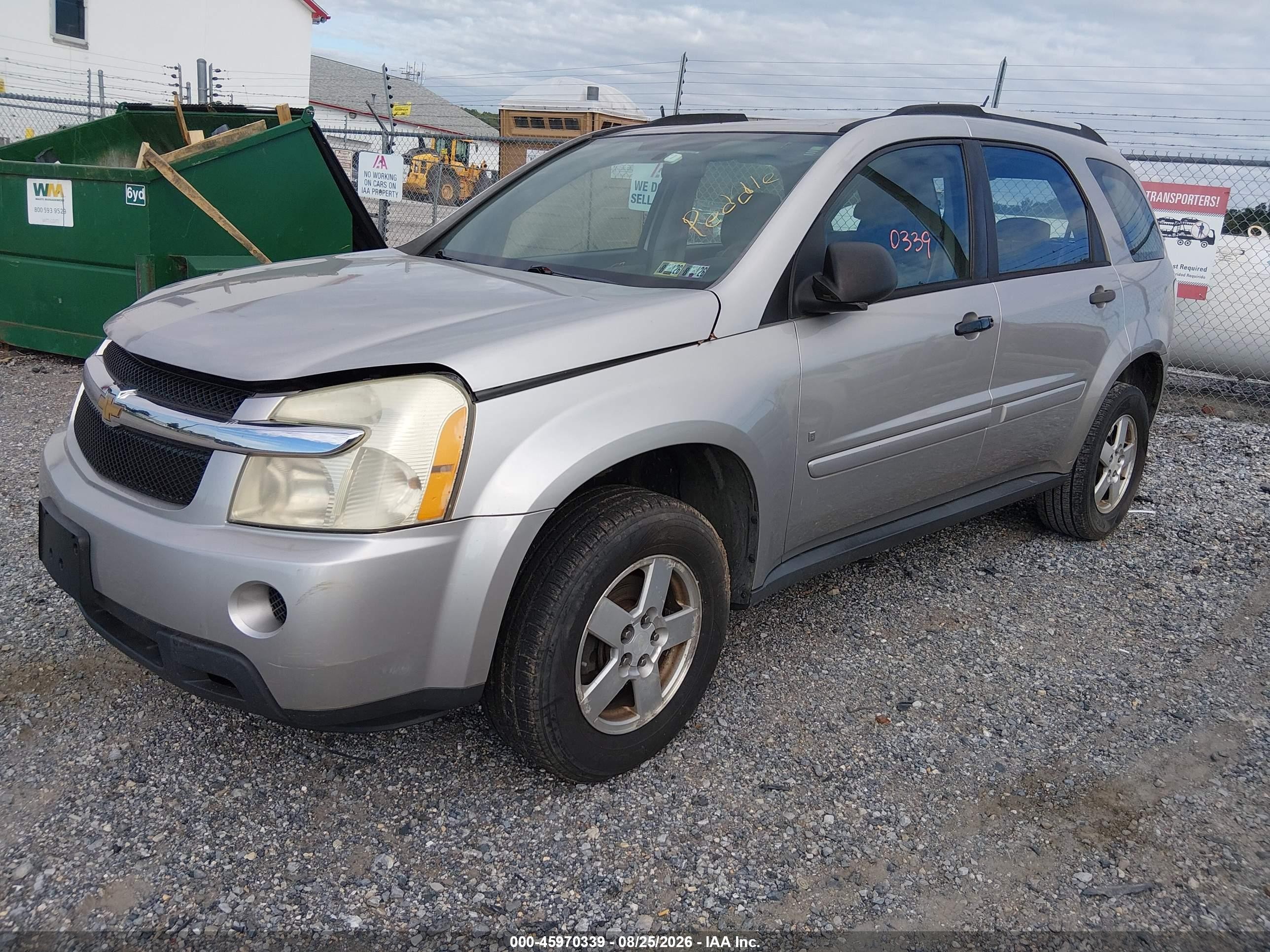 2007 Chevrolet Equinox Ls Silver vin: 2CNDL13F776236785