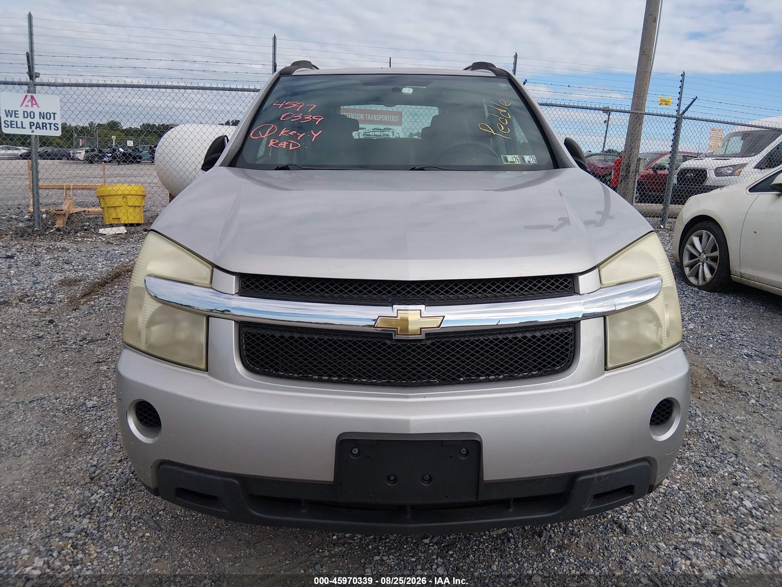2007 Chevrolet Equinox Ls Silver vin: 2CNDL13F776236785