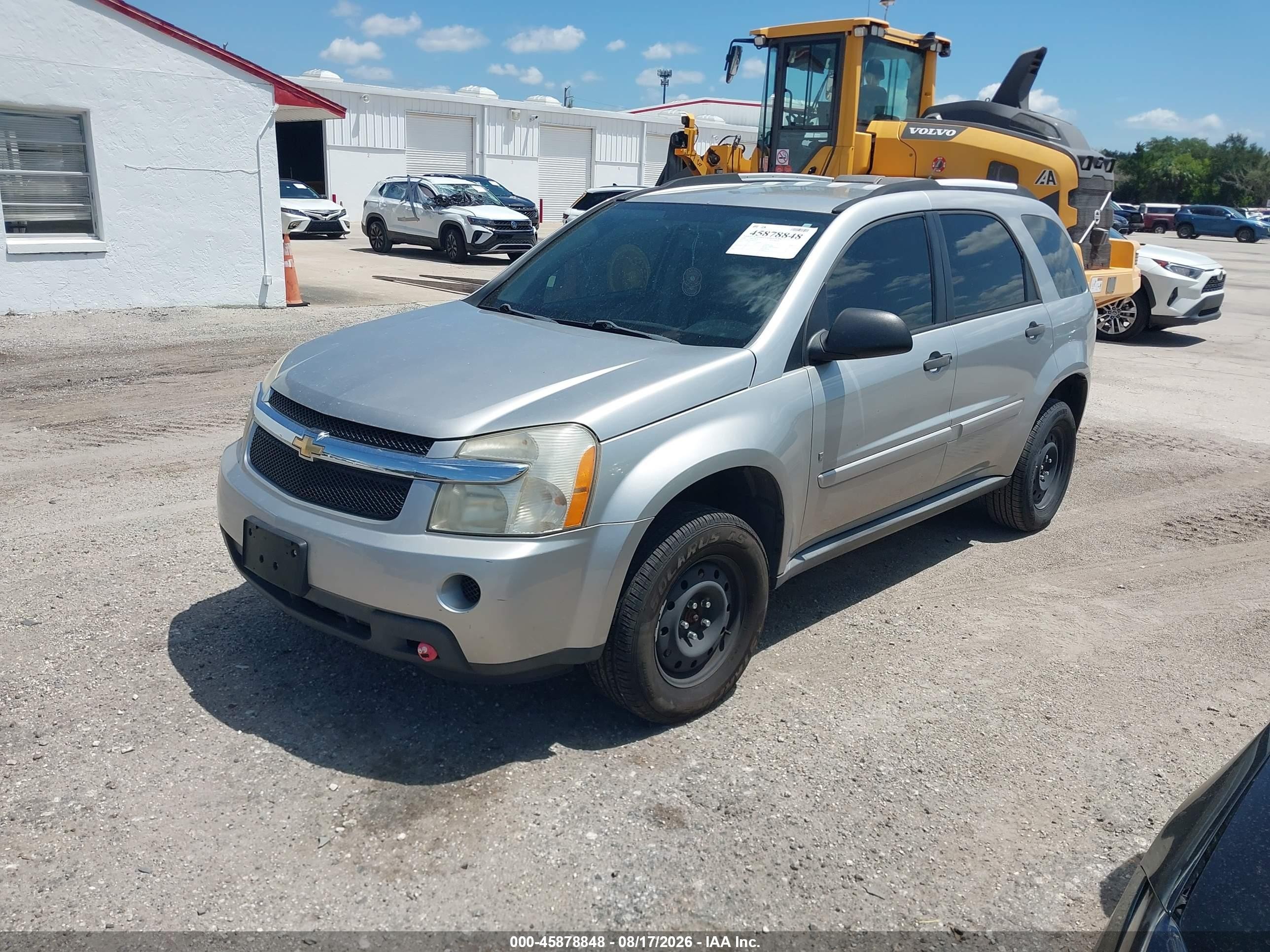 2008 Chevrolet Equinox Ls Silver vin: 2CNDL13F786031761