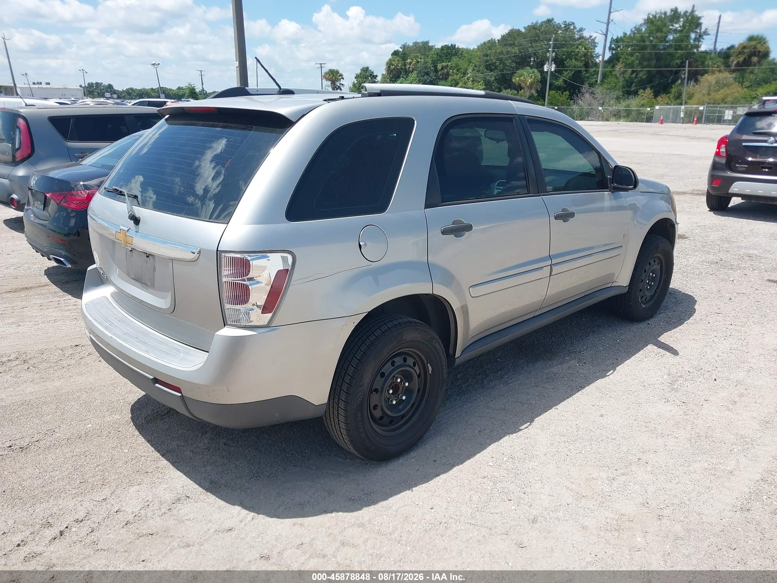 2008 Chevrolet Equinox Ls Silver vin: 2CNDL13F786031761