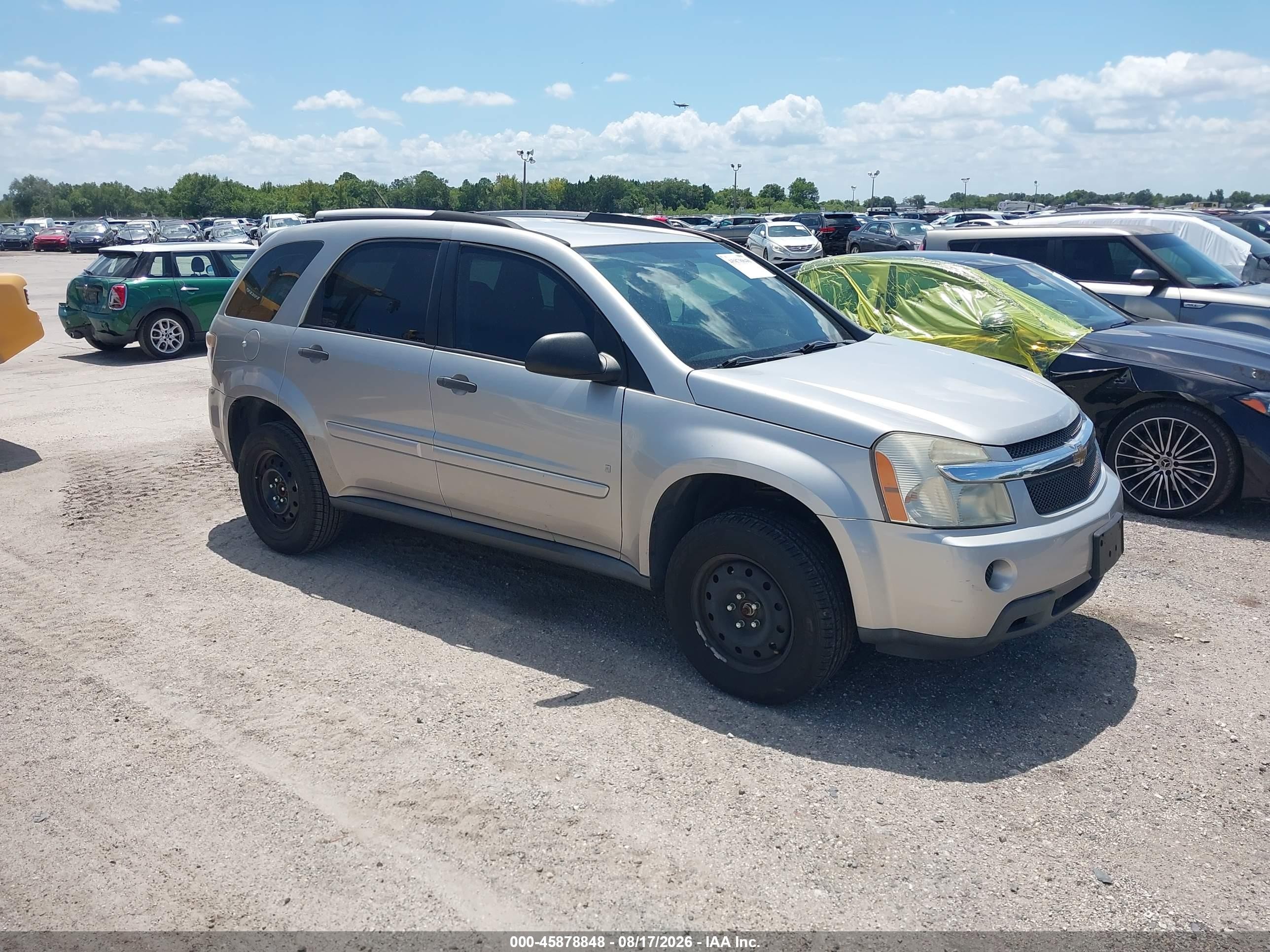 2008 Chevrolet Equinox Ls Silver vin: 2CNDL13F786031761