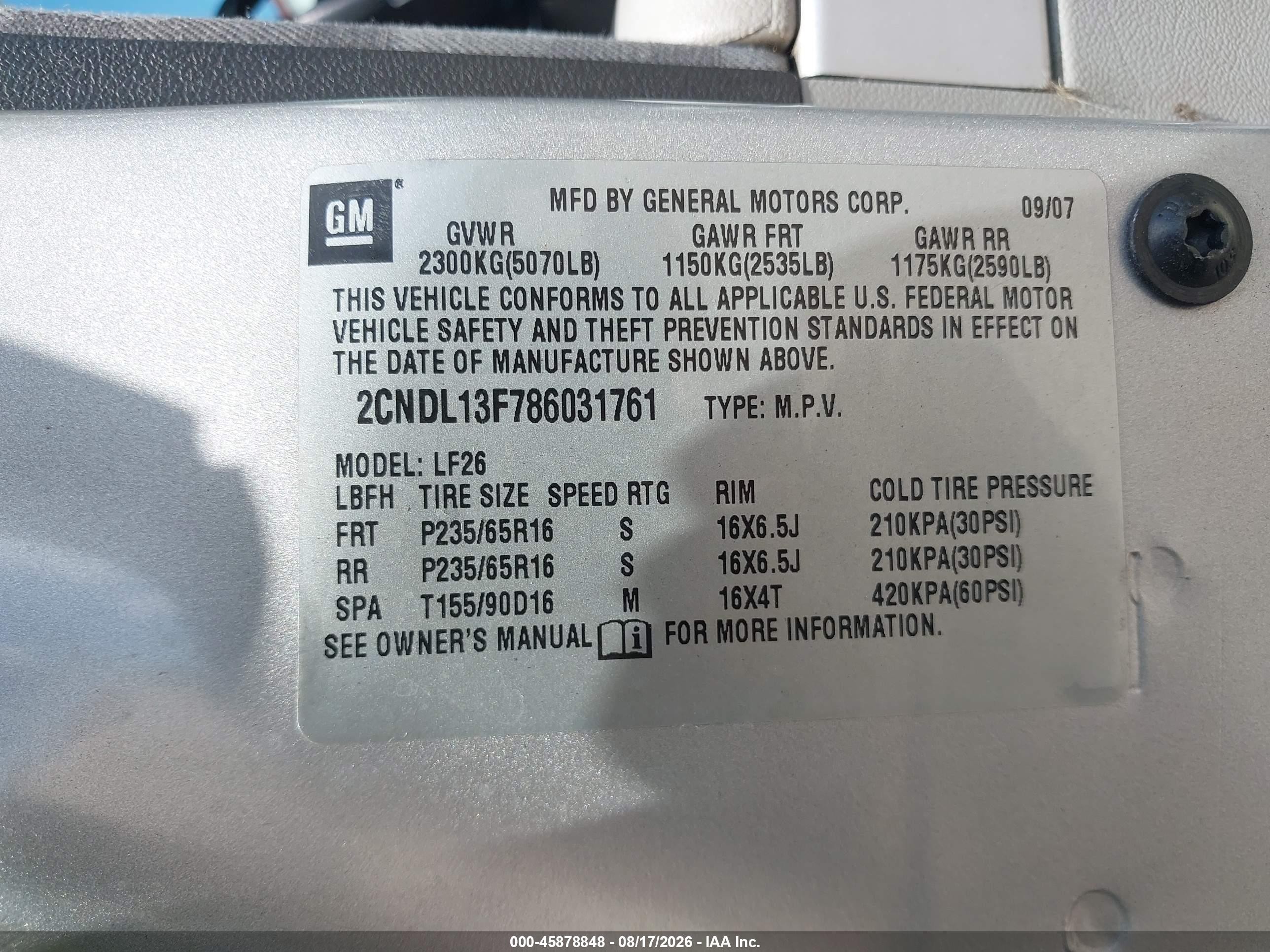 2008 Chevrolet Equinox Ls Silver vin: 2CNDL13F786031761