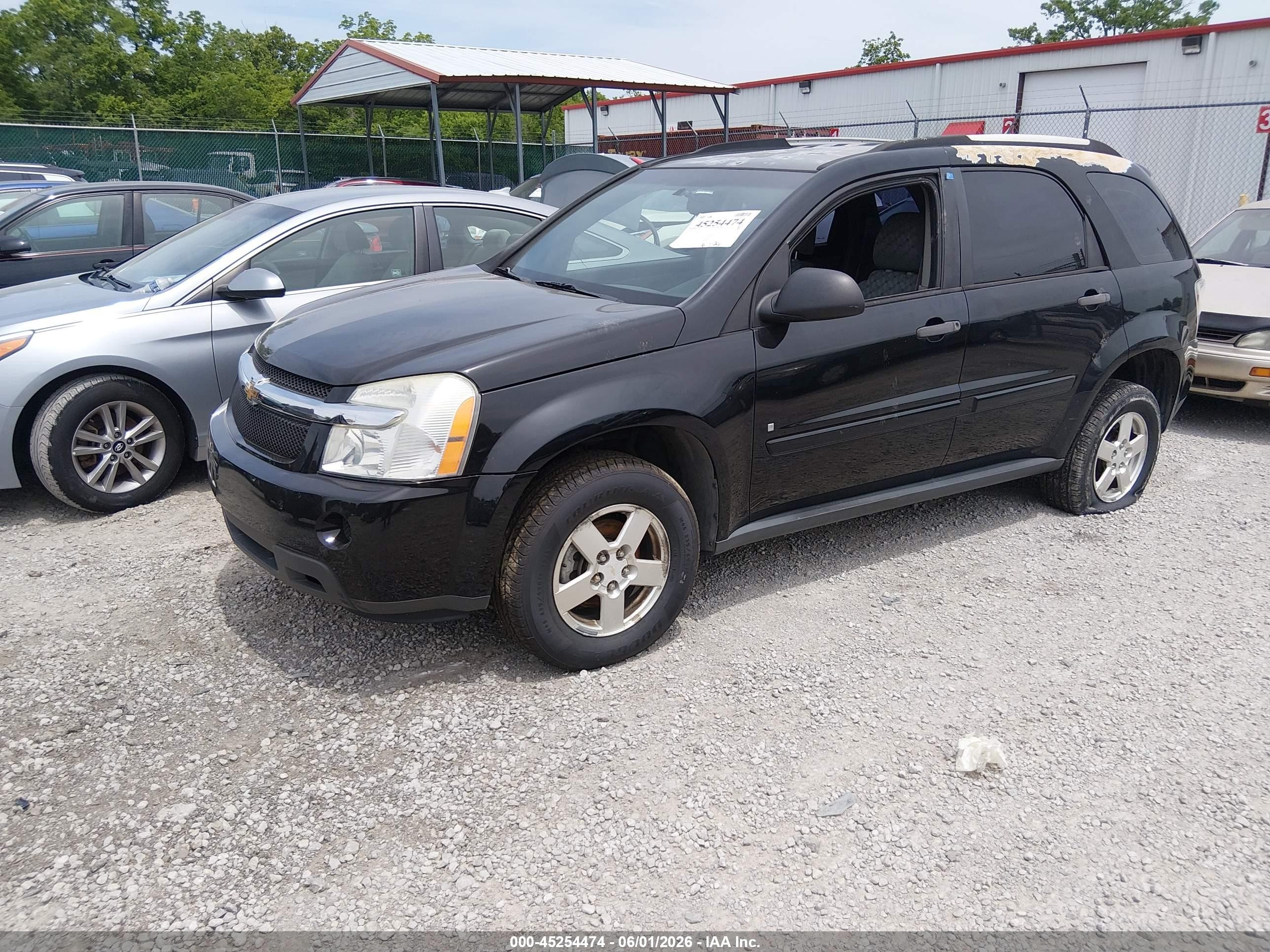 2009 Chevrolet Equinox Ls Black vin: 2CNDL13F796208262