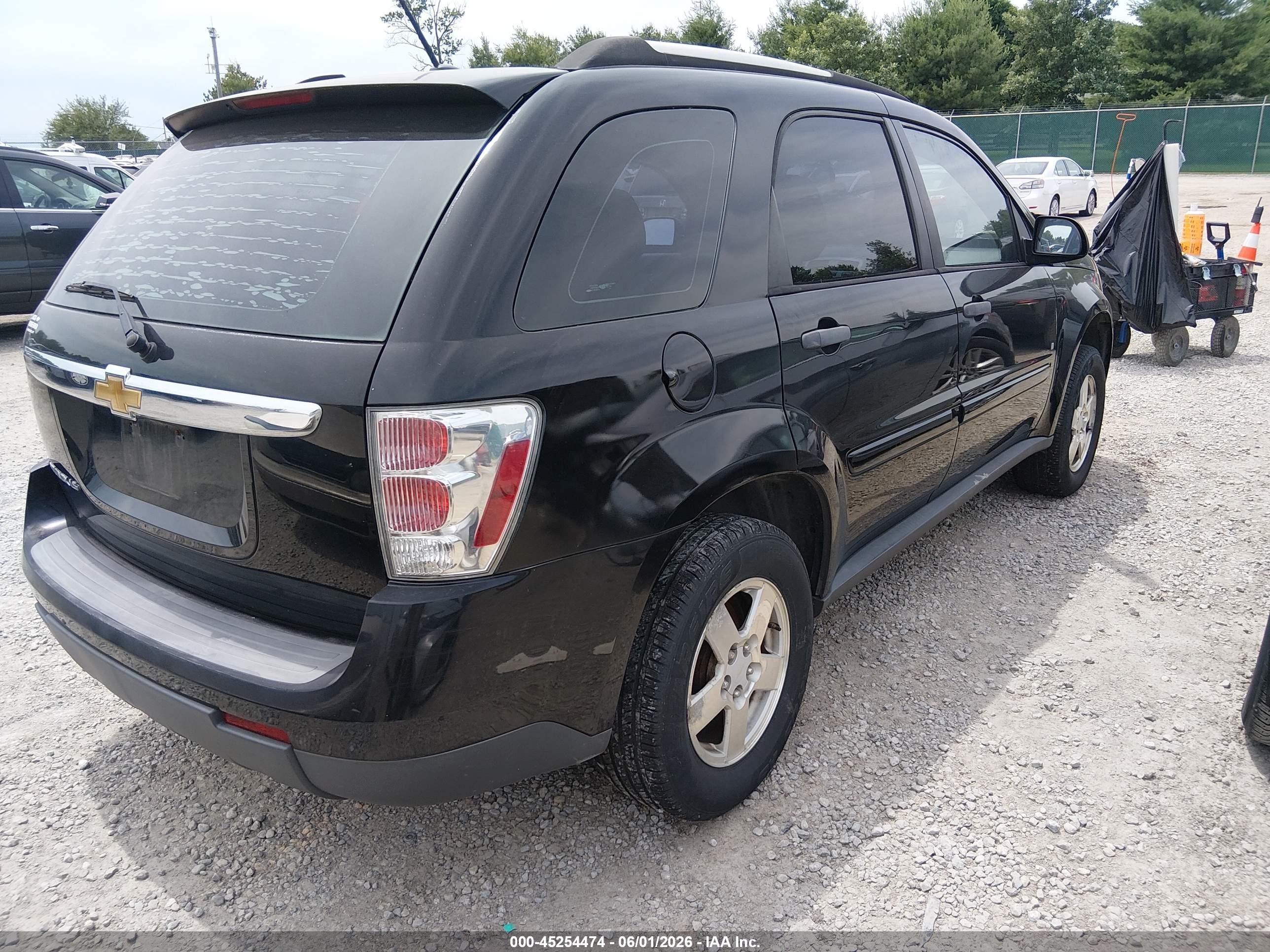 2009 Chevrolet Equinox Ls Black vin: 2CNDL13F796208262