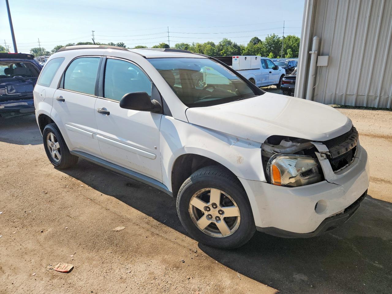 2009 Chevrolet Equinox Ls White vin: 2CNDL13F896234630