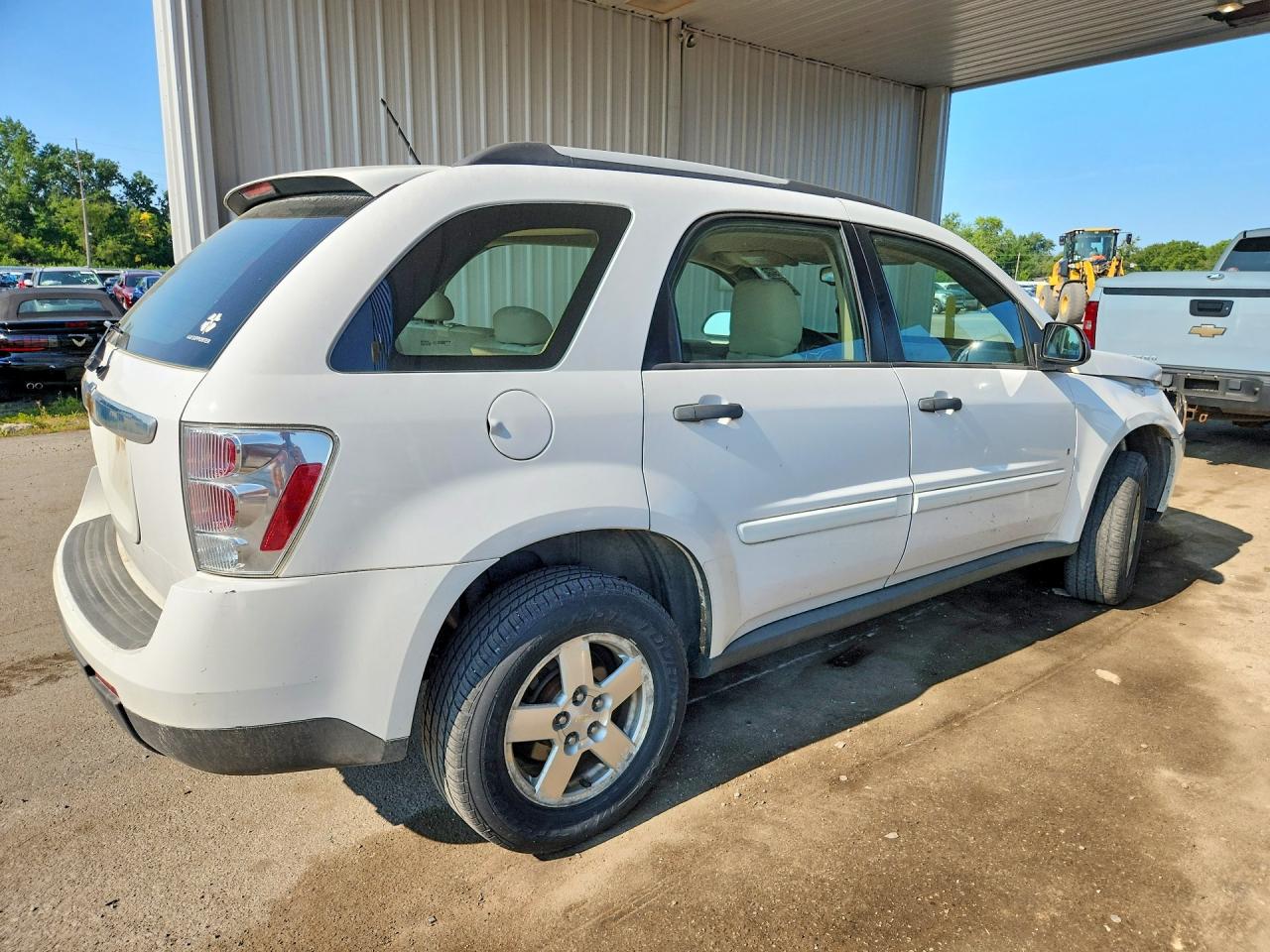 2009 Chevrolet Equinox Ls White vin: 2CNDL13F896234630