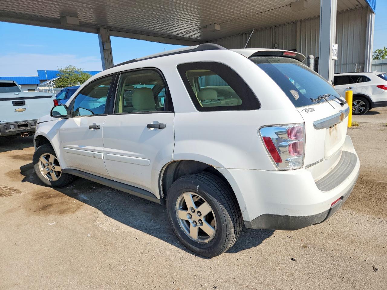 2009 Chevrolet Equinox Ls White vin: 2CNDL13F896234630