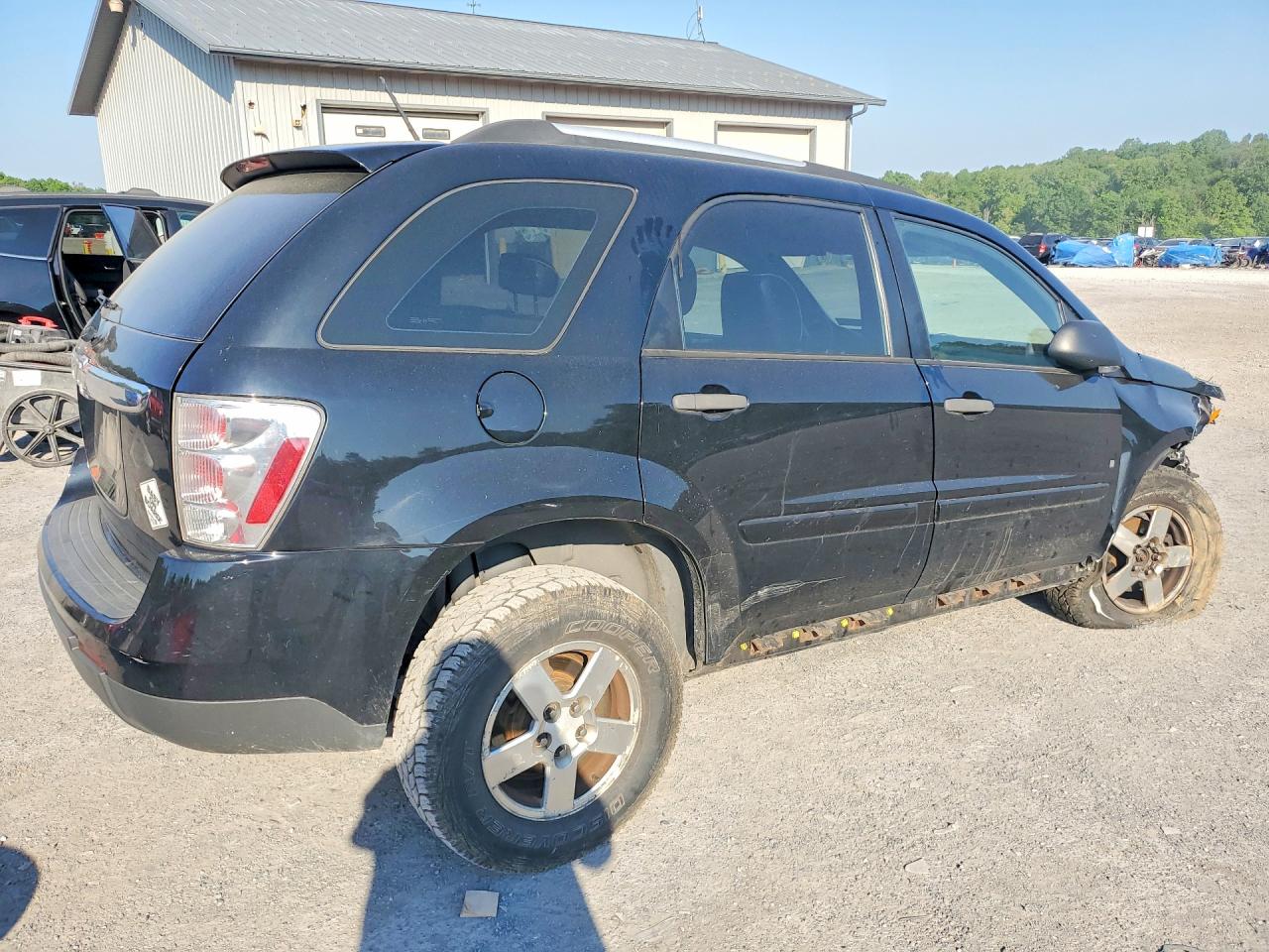 2007 Chevrolet Equinox Ls Black vin: 2CNDL13F976080121