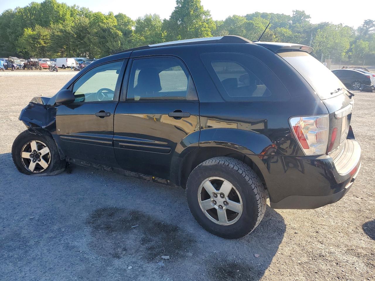 2007 Chevrolet Equinox Ls Black vin: 2CNDL13F976080121