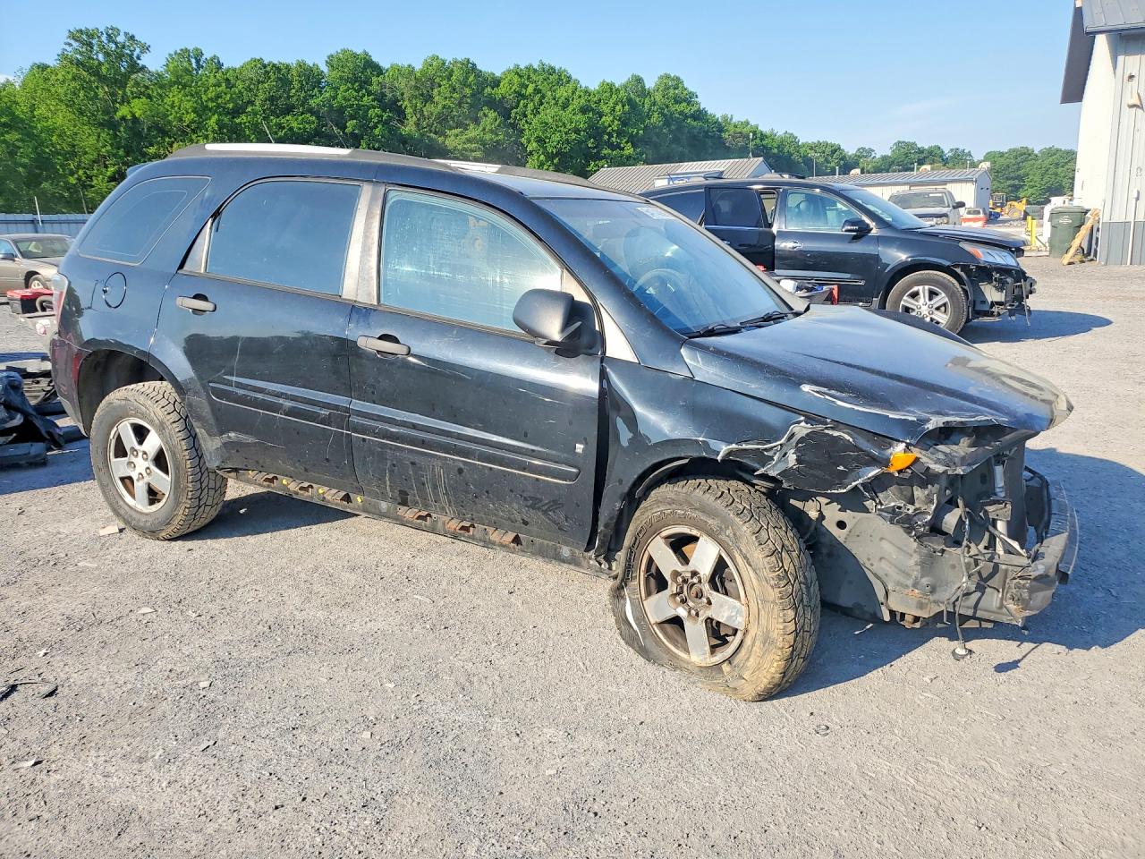 2007 Chevrolet Equinox Ls Black vin: 2CNDL13F976080121
