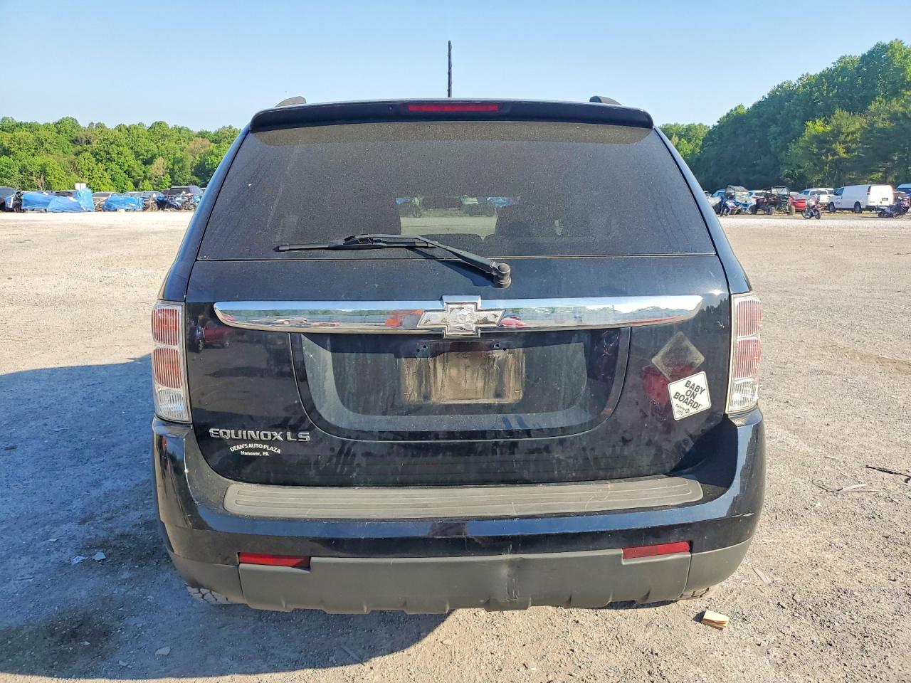 2007 Chevrolet Equinox Ls Black vin: 2CNDL13F976080121