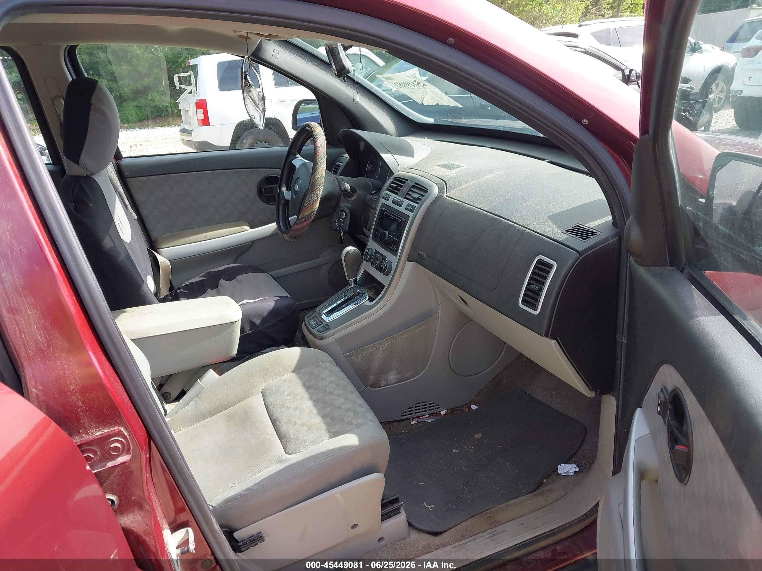2008 Chevrolet Equinox Ls Red vin: 2CNDL13F986059867