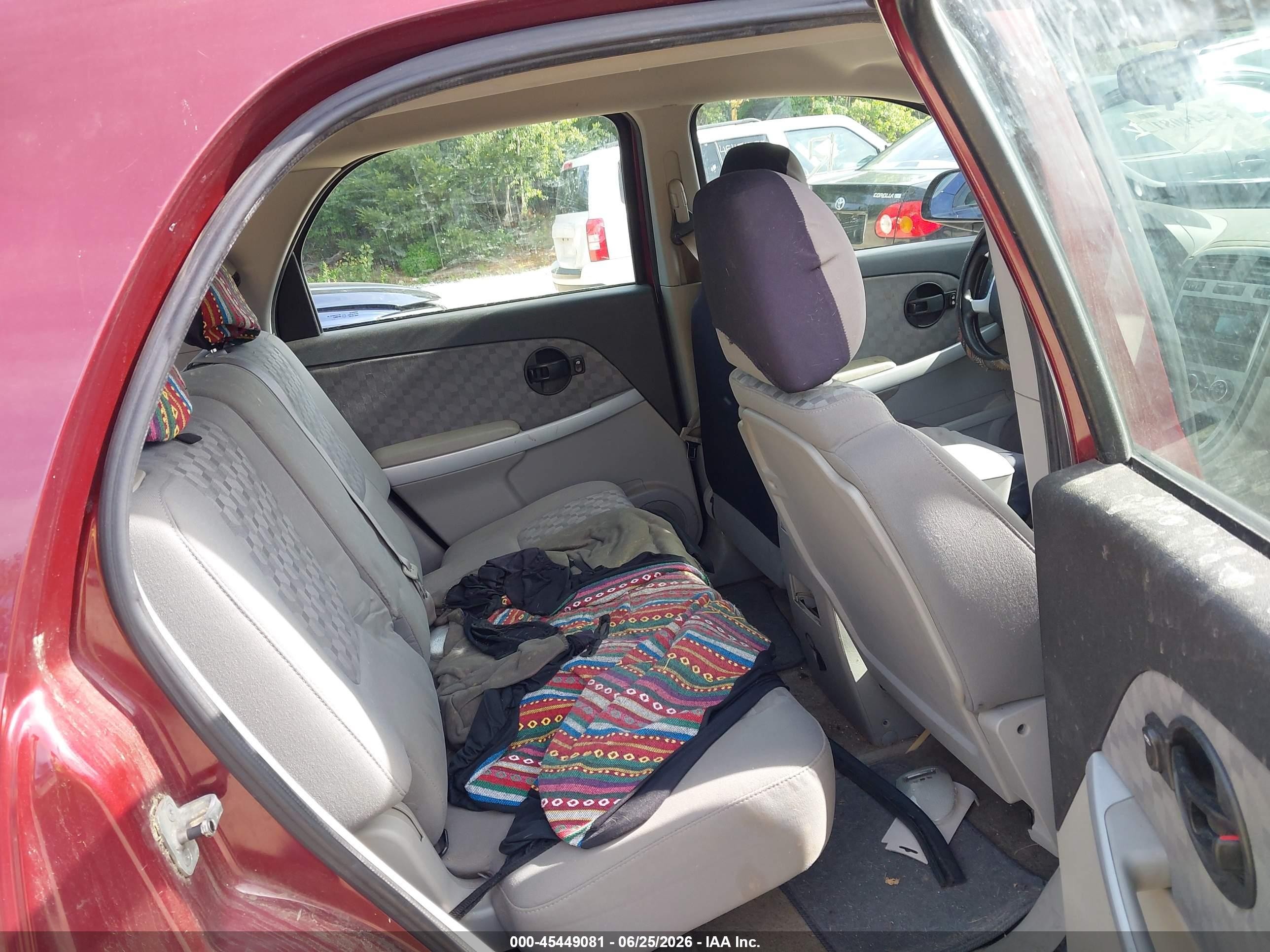 2008 Chevrolet Equinox Ls Red vin: 2CNDL13F986059867
