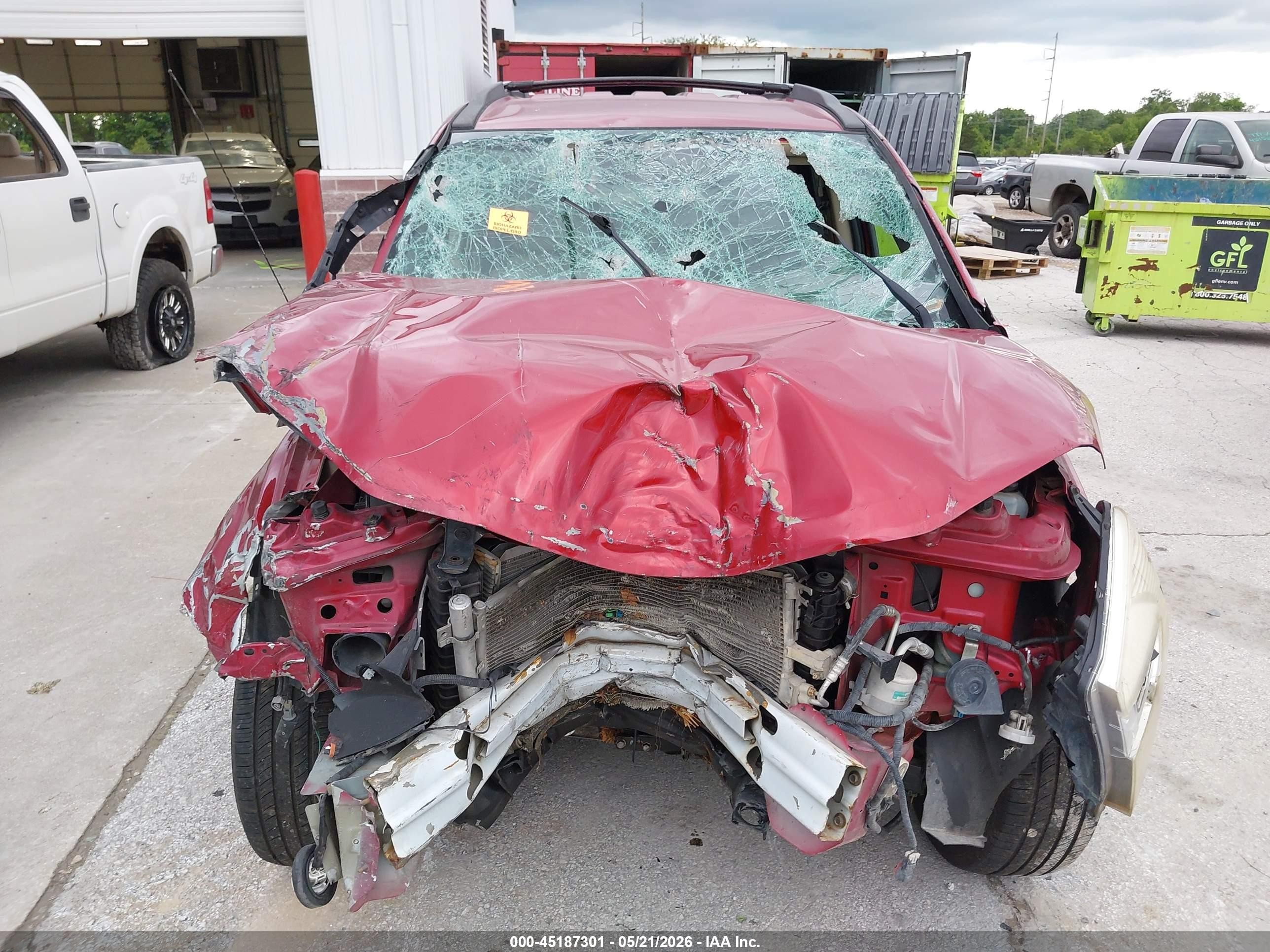2005 Chevrolet Equinox Ls Red vin: 2CNDL13FX56132790