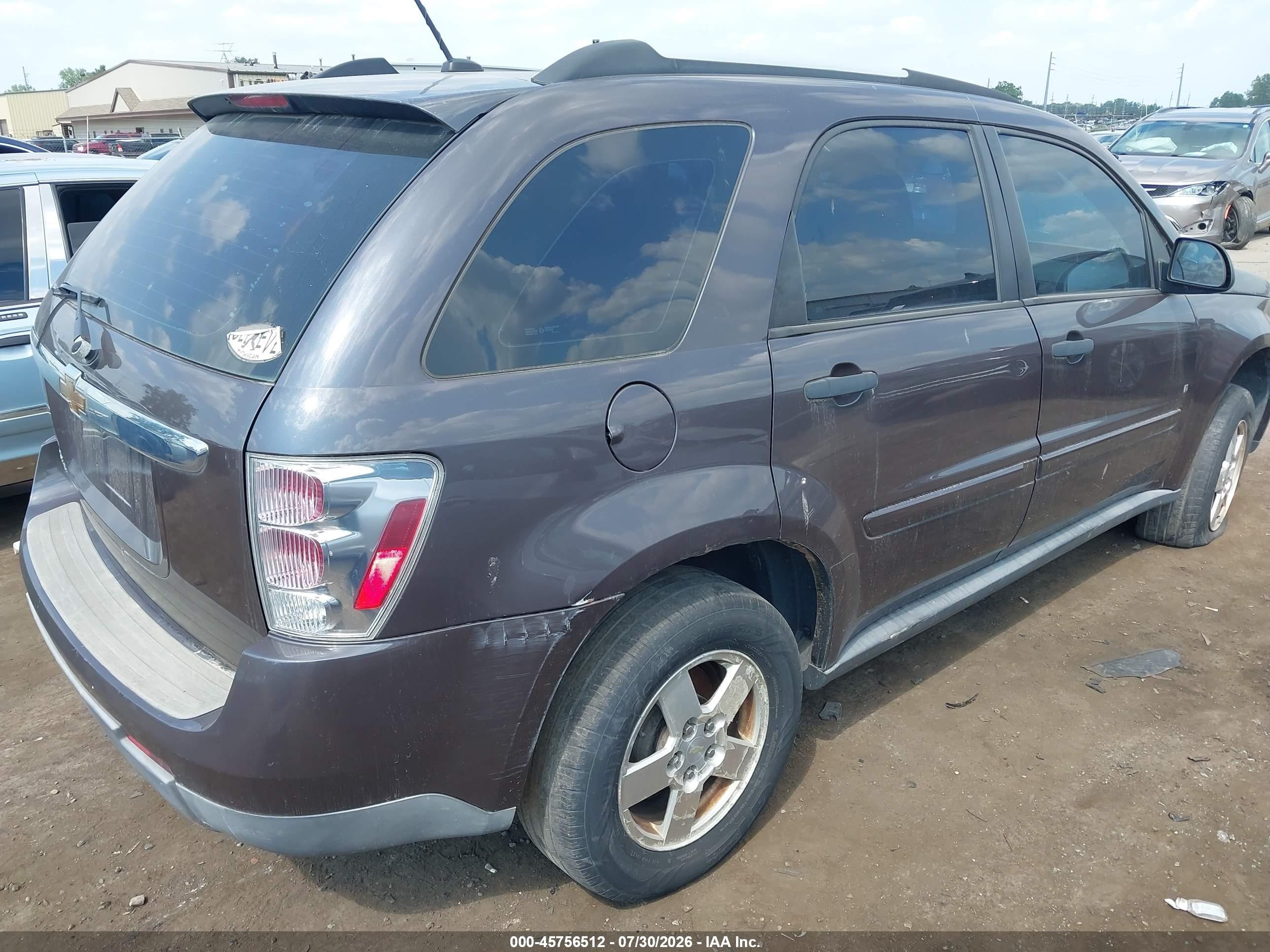 2007 Chevrolet Equinox Ls Gray vin: 2CNDL13FX76021319