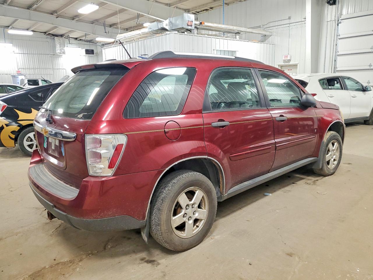 2007 Chevrolet Equinox Ls Maroon vin: 2CNDL13FX76092536