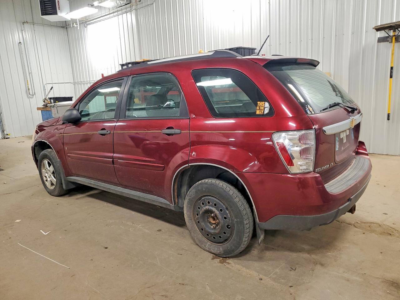 2007 Chevrolet Equinox Ls Maroon vin: 2CNDL13FX76092536
