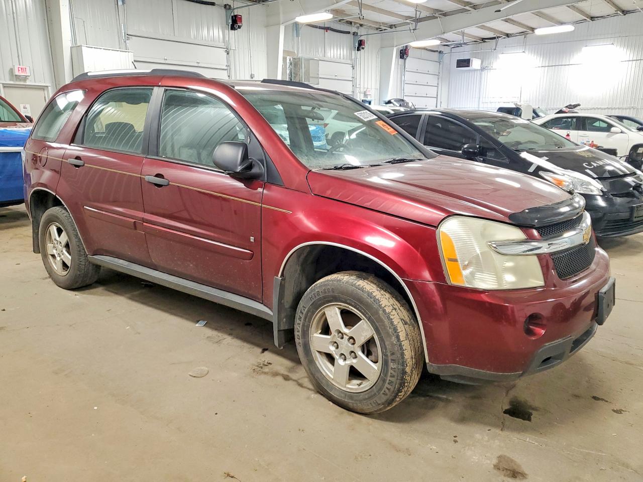 2007 Chevrolet Equinox Ls Maroon vin: 2CNDL13FX76092536