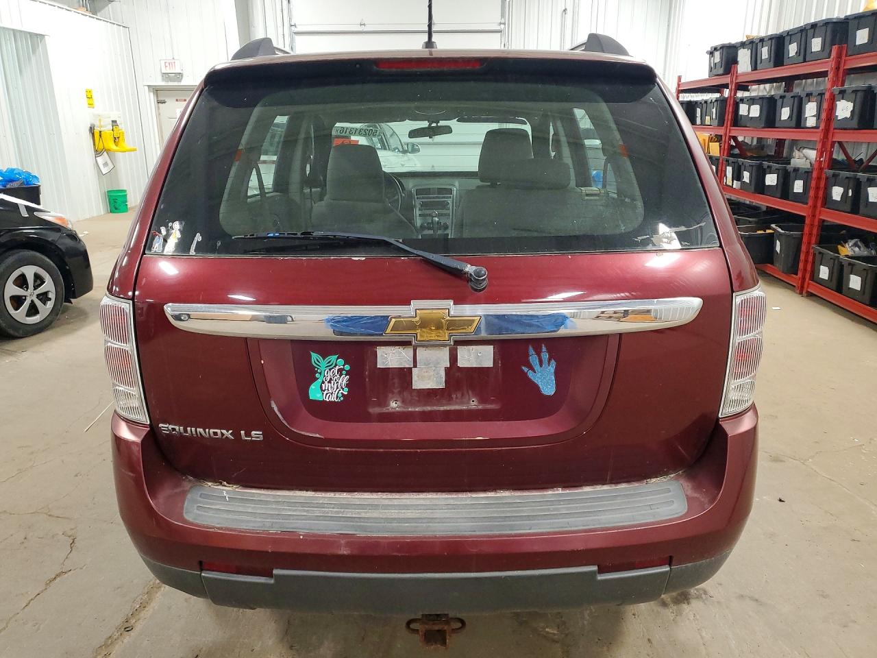 2007 Chevrolet Equinox Ls Maroon vin: 2CNDL13FX76092536