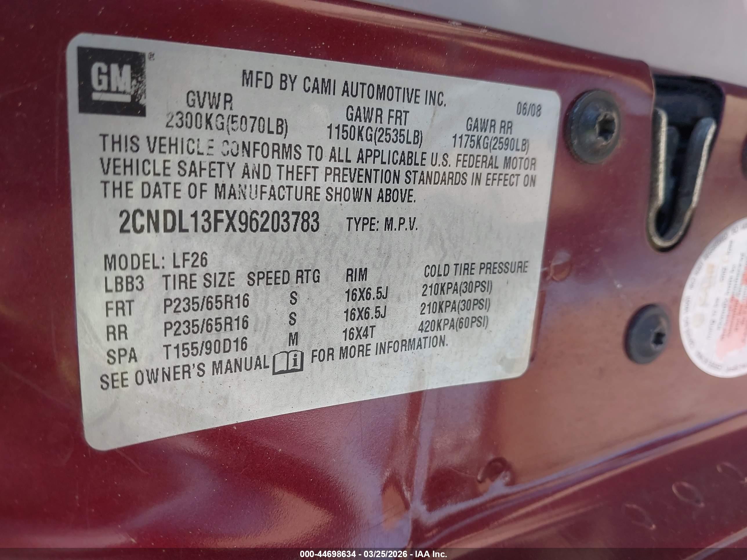 2009 Chevrolet Equinox Ls Maroon vin: 2CNDL13FX96203783
