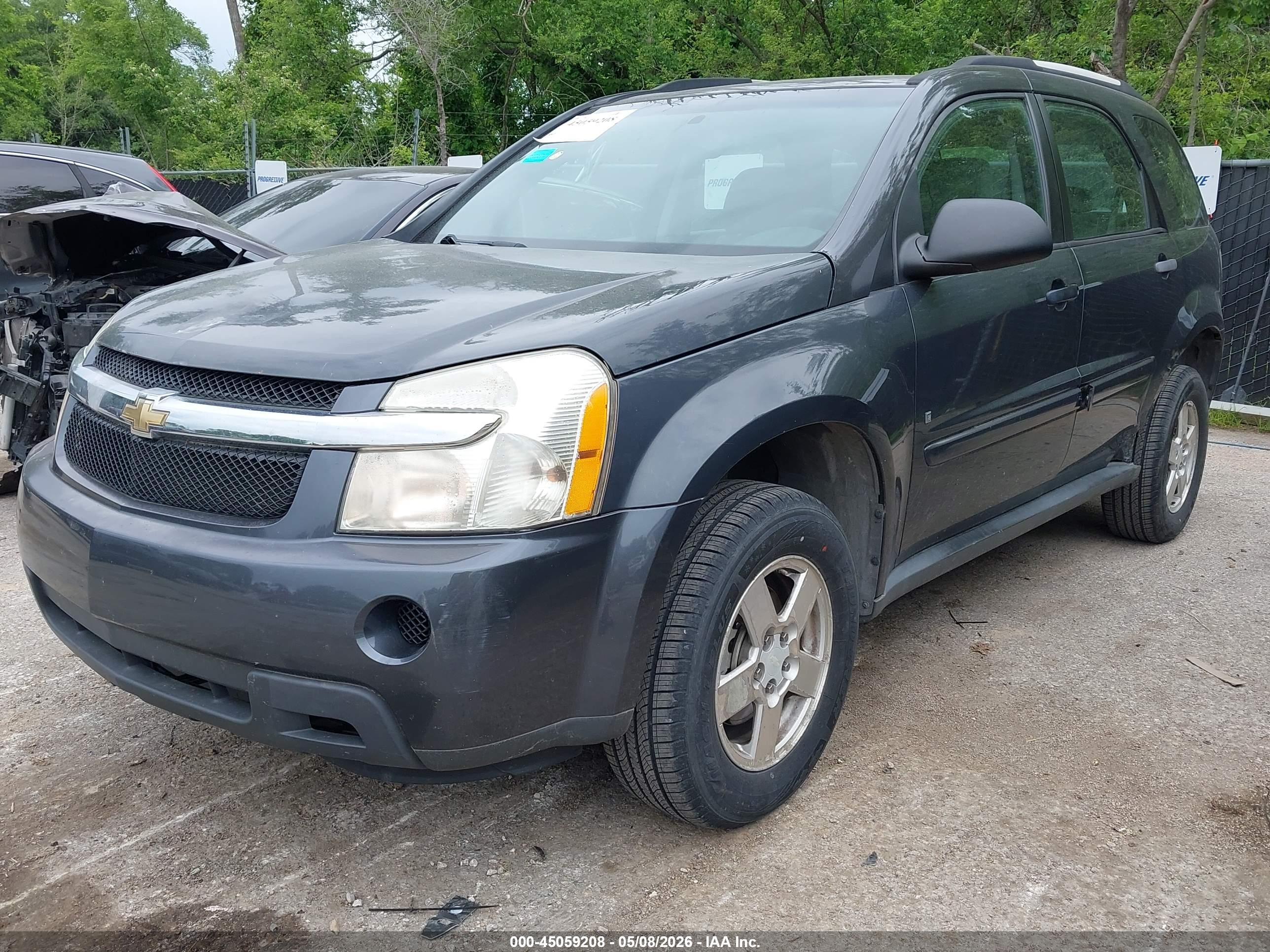2009 Chevrolet Equinox Ls Blue vin: 2CNDL13FX96219837