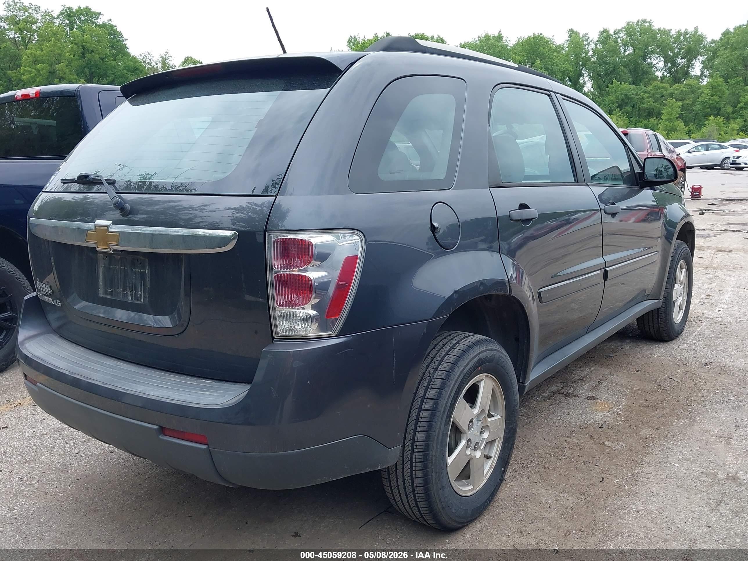 2009 Chevrolet Equinox Ls Blue vin: 2CNDL13FX96219837