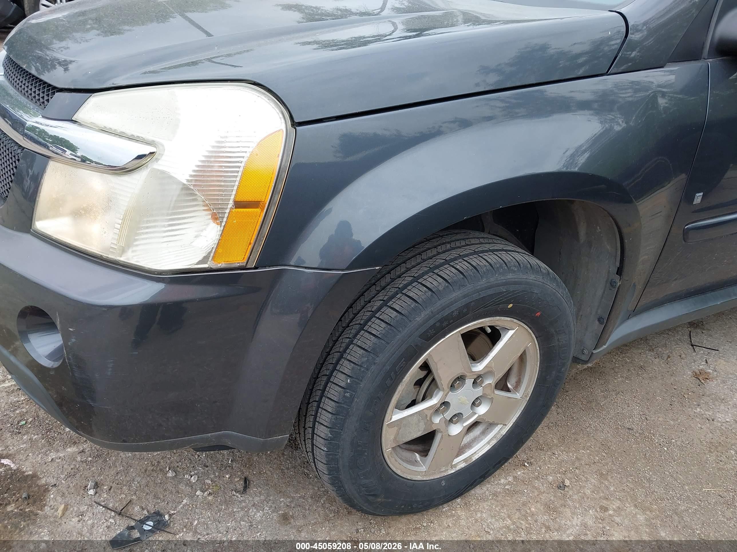 2009 Chevrolet Equinox Ls Blue vin: 2CNDL13FX96219837