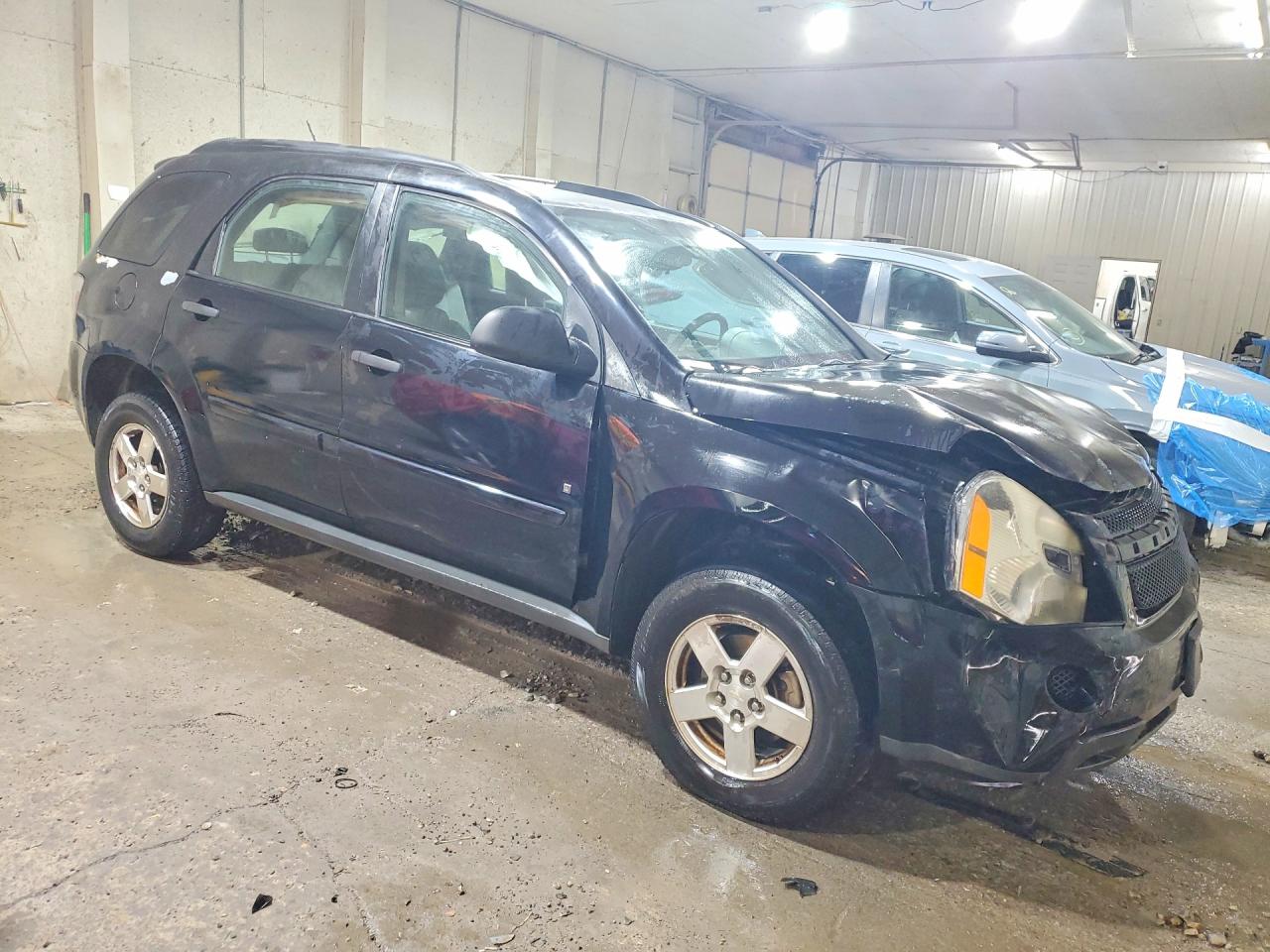 2009 Chevrolet Equinox Ls Black vin: 2CNDL13FX96220115