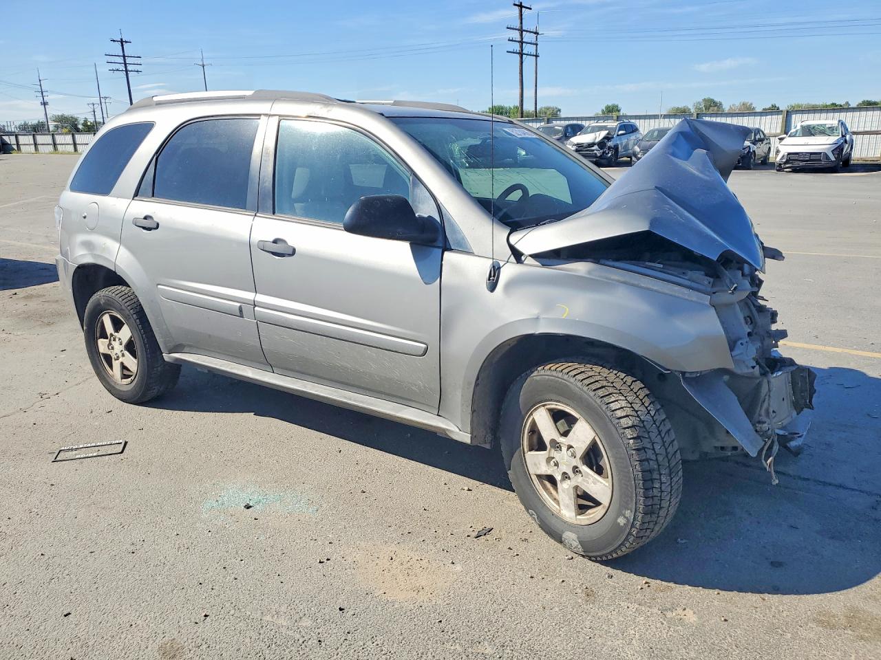 2005 Chevrolet Equinox Ls Серый vin: 2CNDL23F056134845