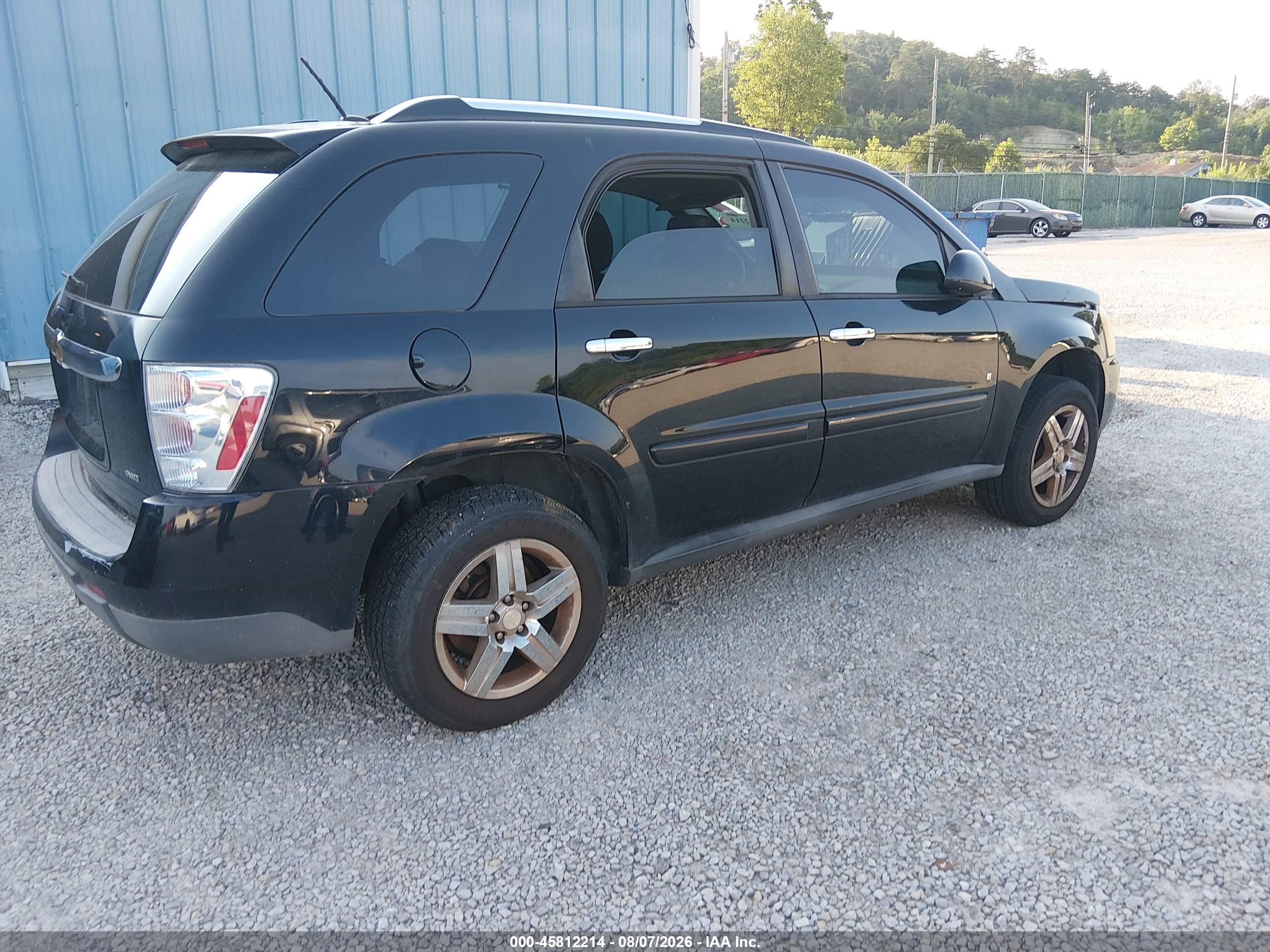 2008 Chevrolet Equinox Ls Black vin: 2CNDL23F086031039