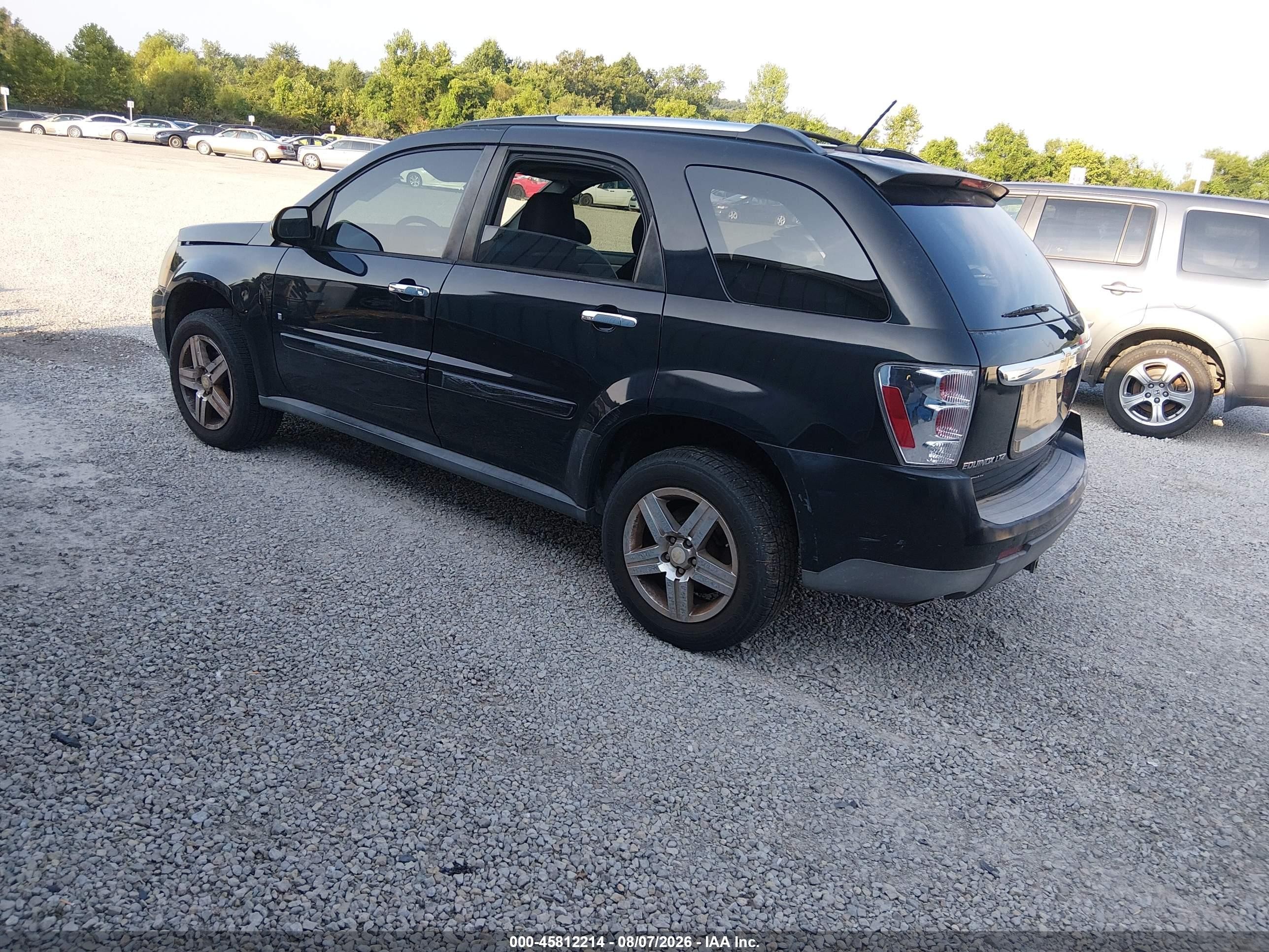 2008 Chevrolet Equinox Ls Black vin: 2CNDL23F086031039