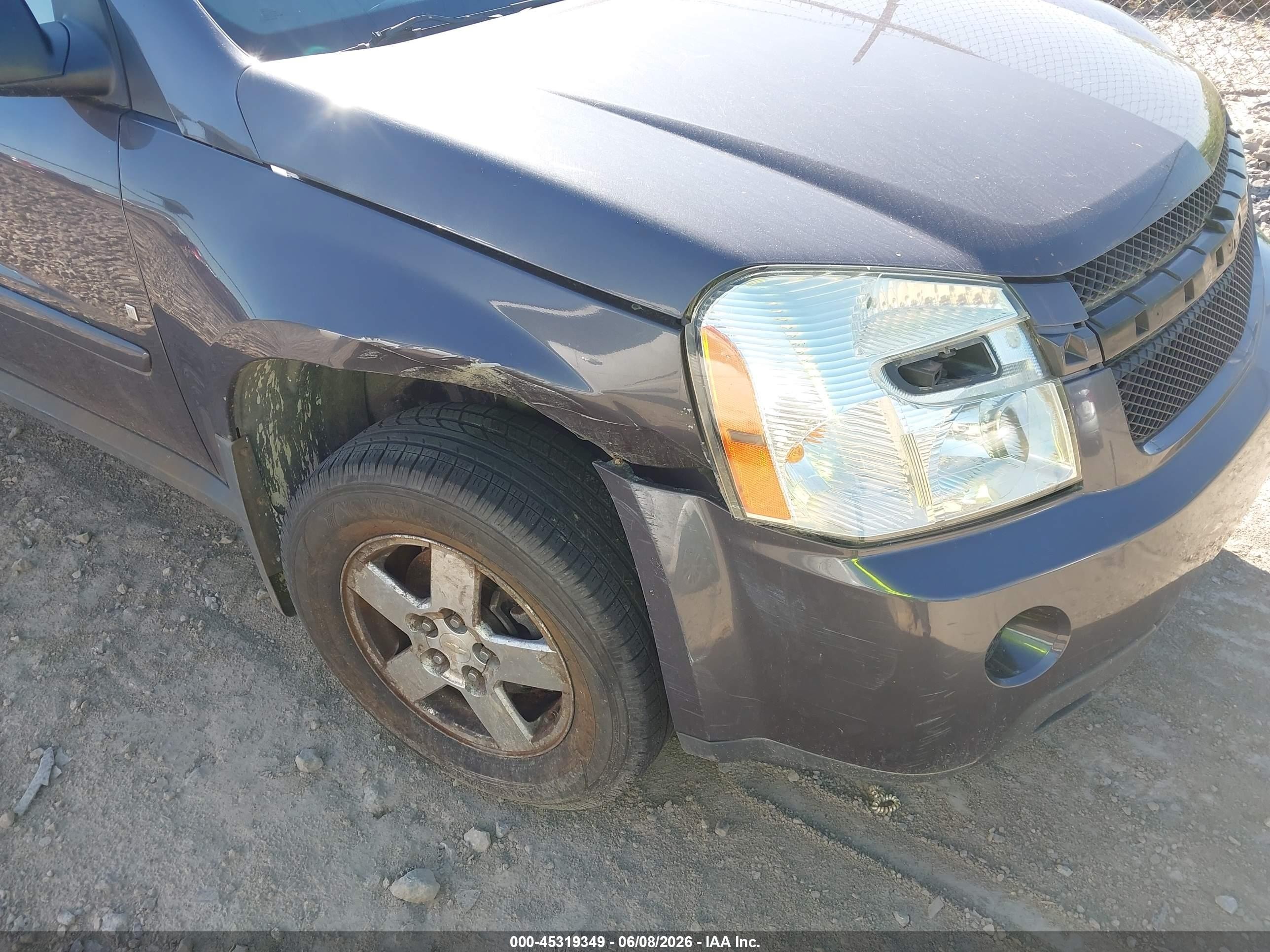 2008 Chevrolet Equinox Ls Brown vin: 2CNDL23F086304643