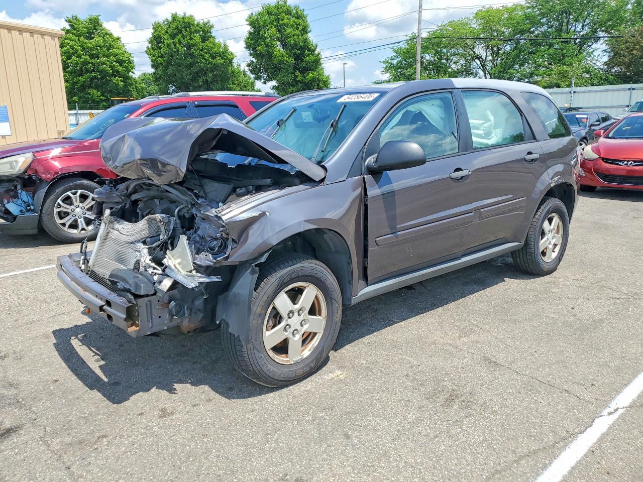 2008 Chevrolet Equinox Ls Charcoal vin: 2CNDL23F186314310