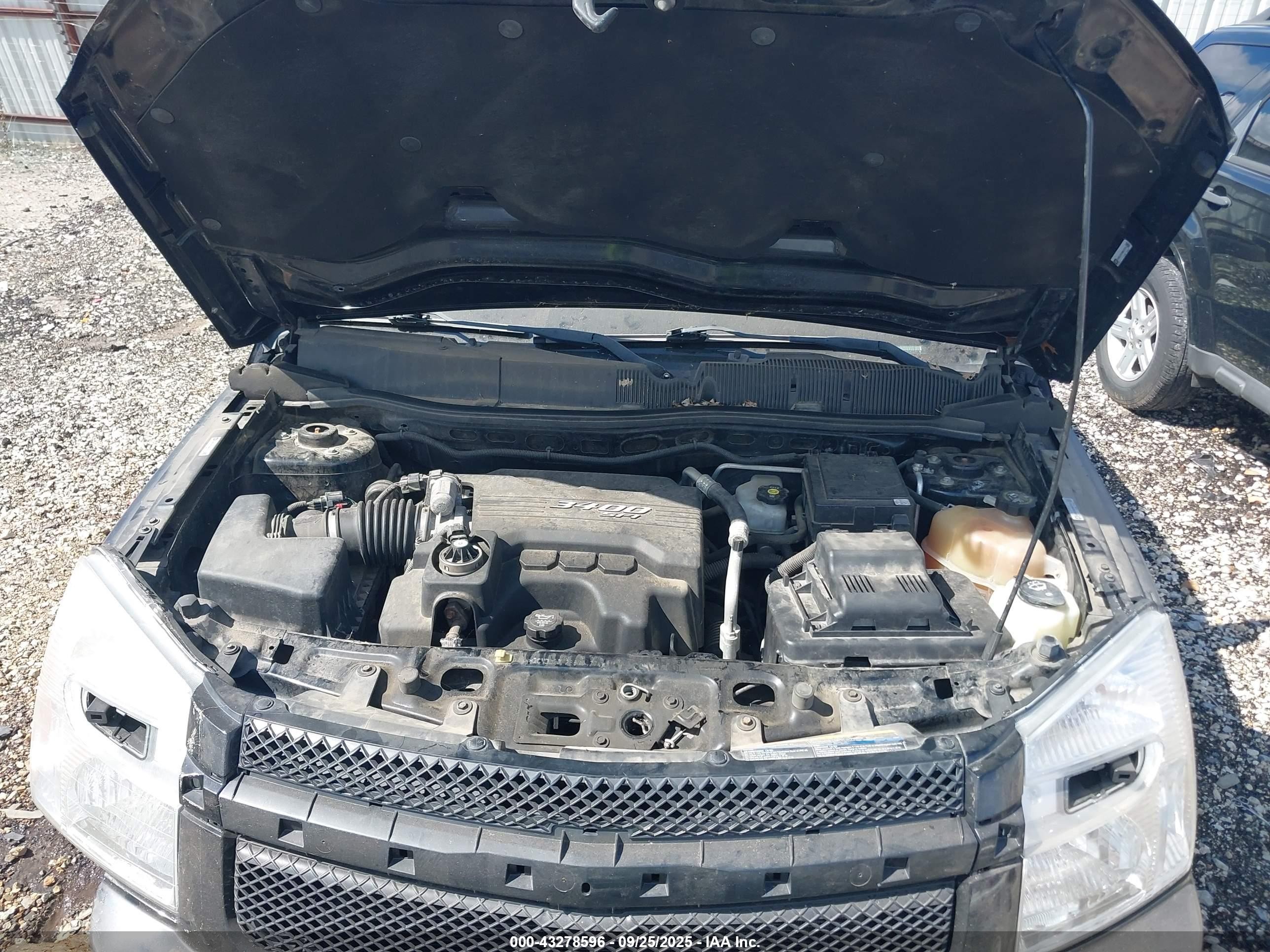 2008 Chevrolet Equinox Ls Black vin: 2CNDL23F286074734