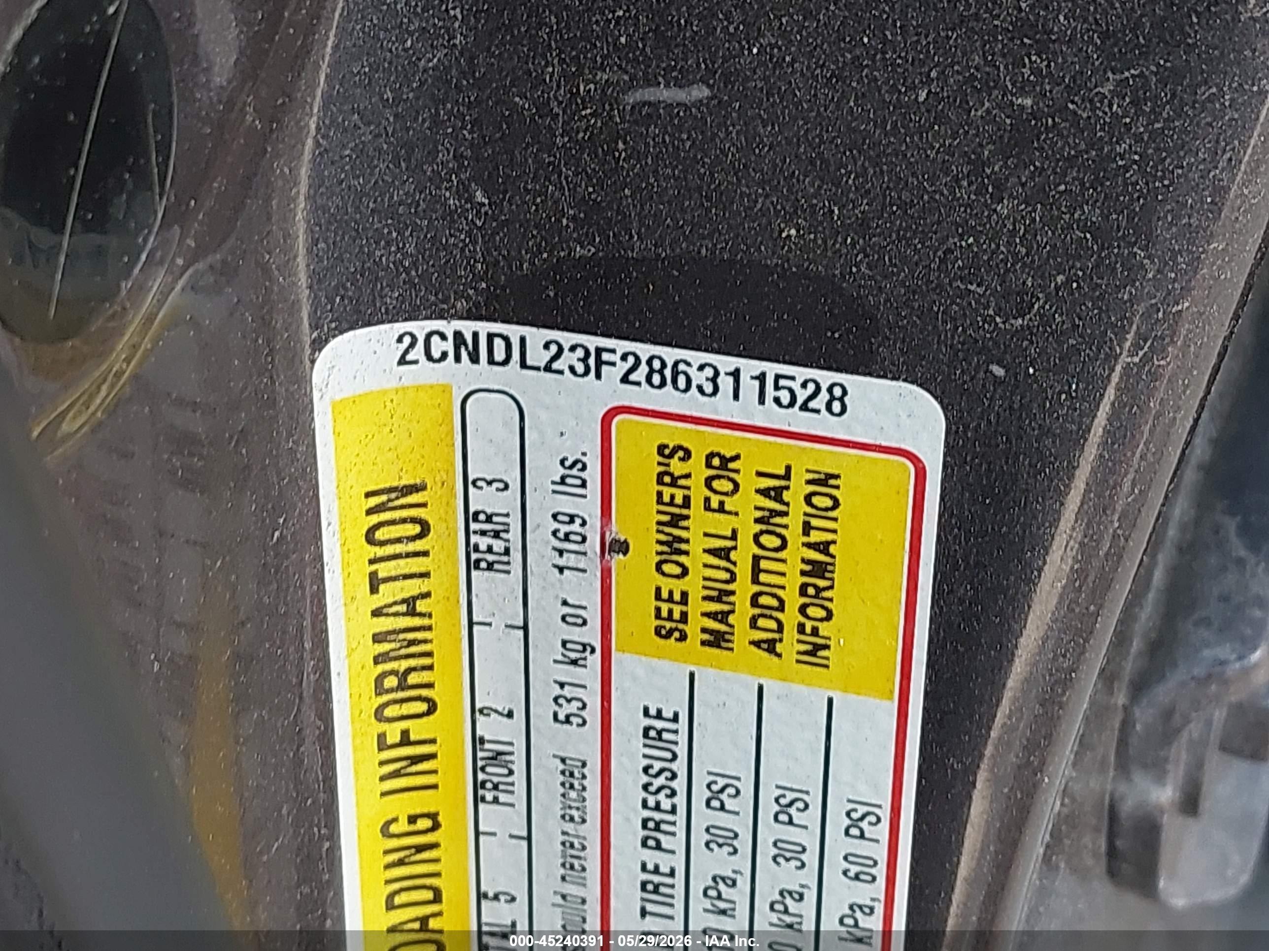 2008 Chevrolet Equinox Ls Gray vin: 2CNDL23F286311528