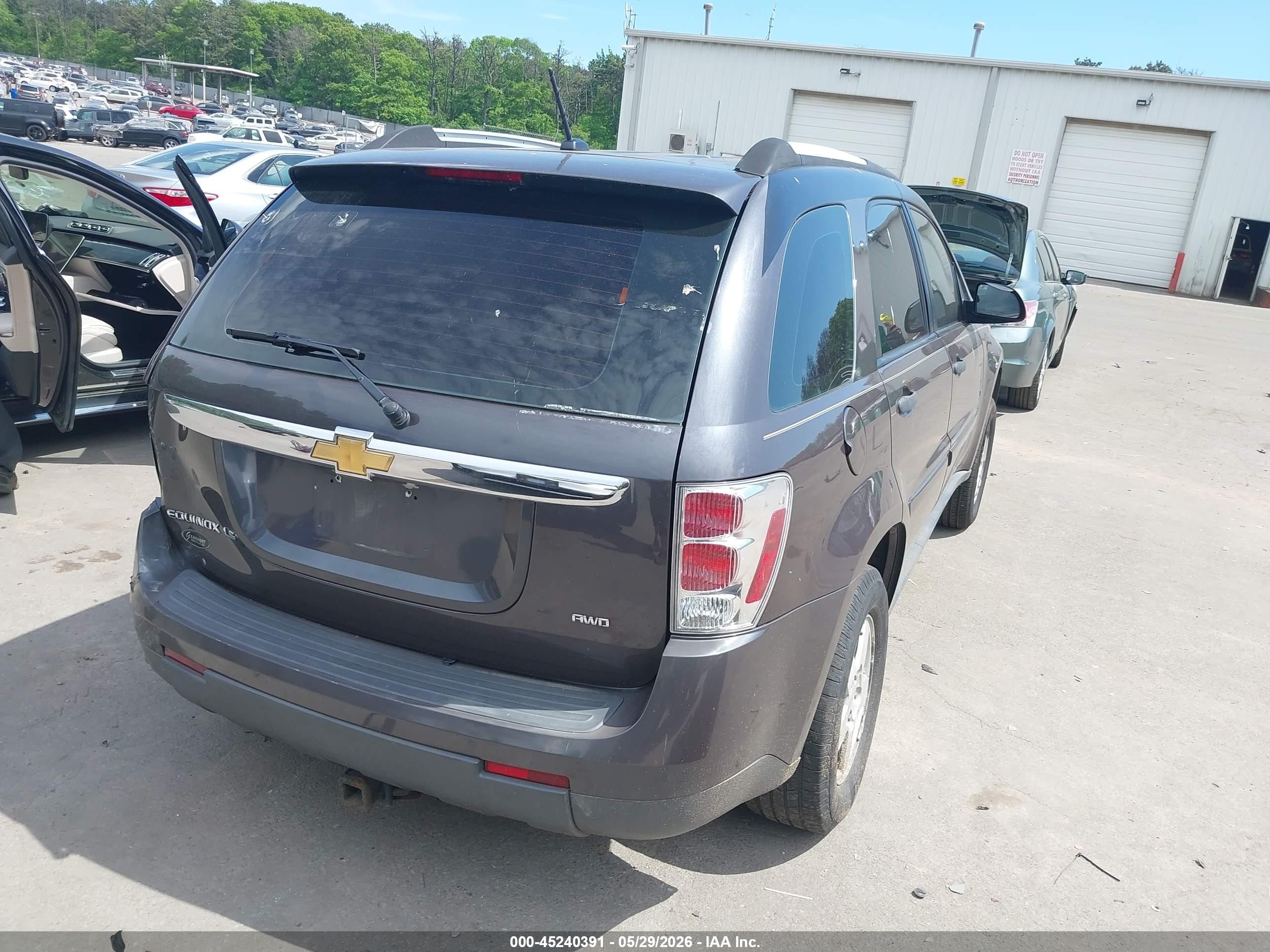 2008 Chevrolet Equinox Ls Gray vin: 2CNDL23F286311528