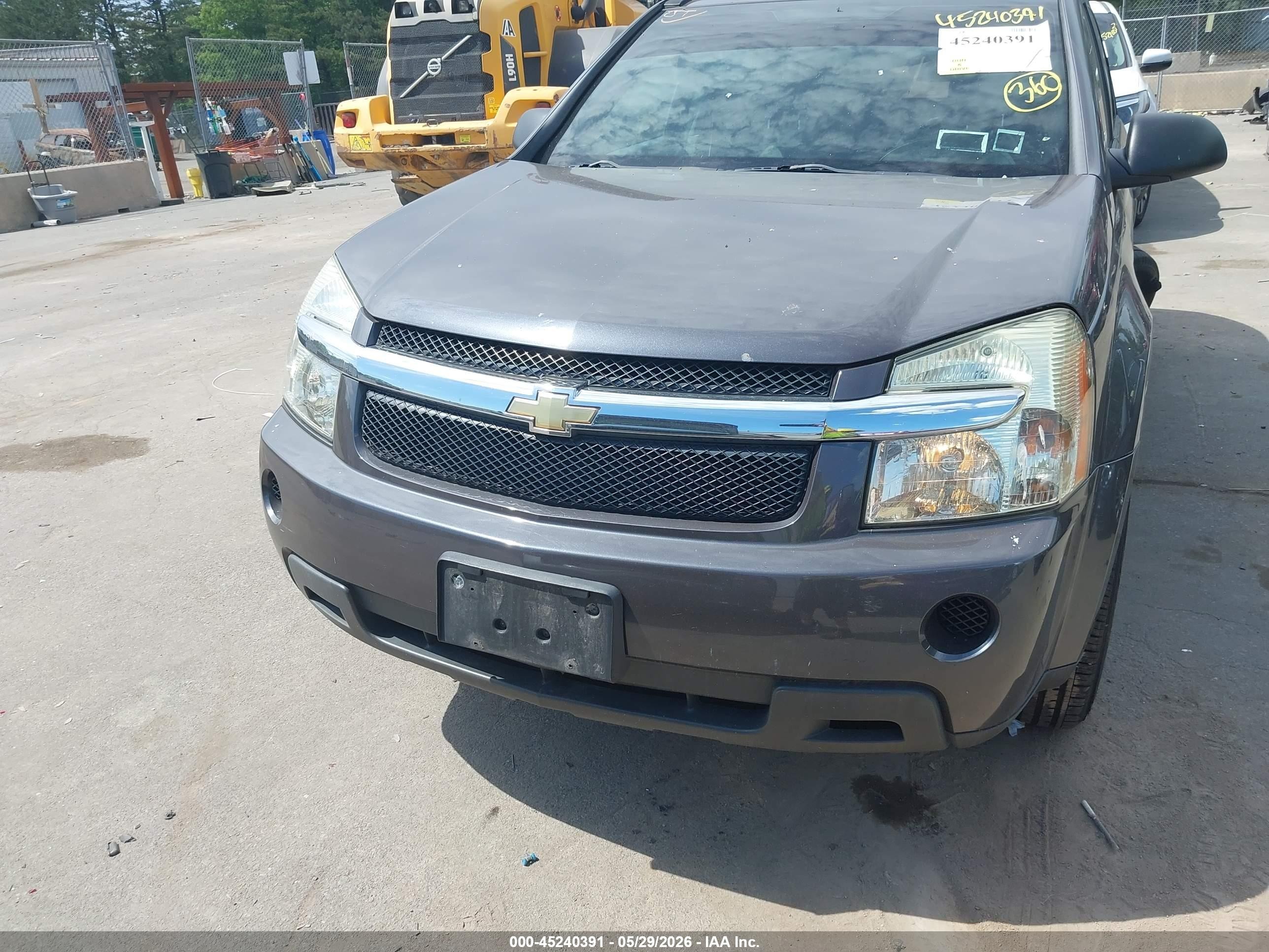 2008 Chevrolet Equinox Ls Gray vin: 2CNDL23F286311528