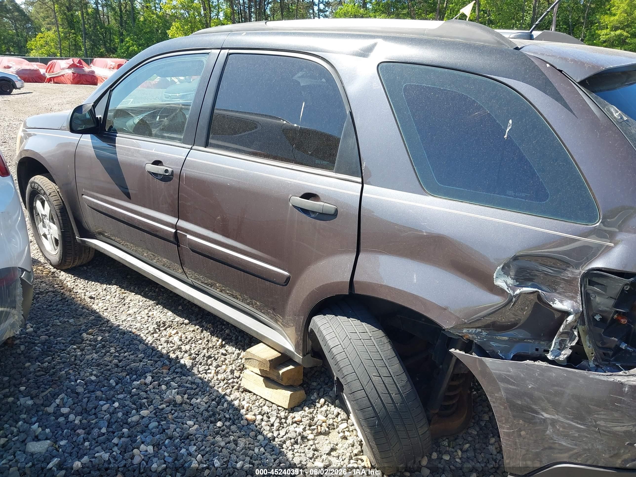 2008 Chevrolet Equinox Ls Gray vin: 2CNDL23F286311528